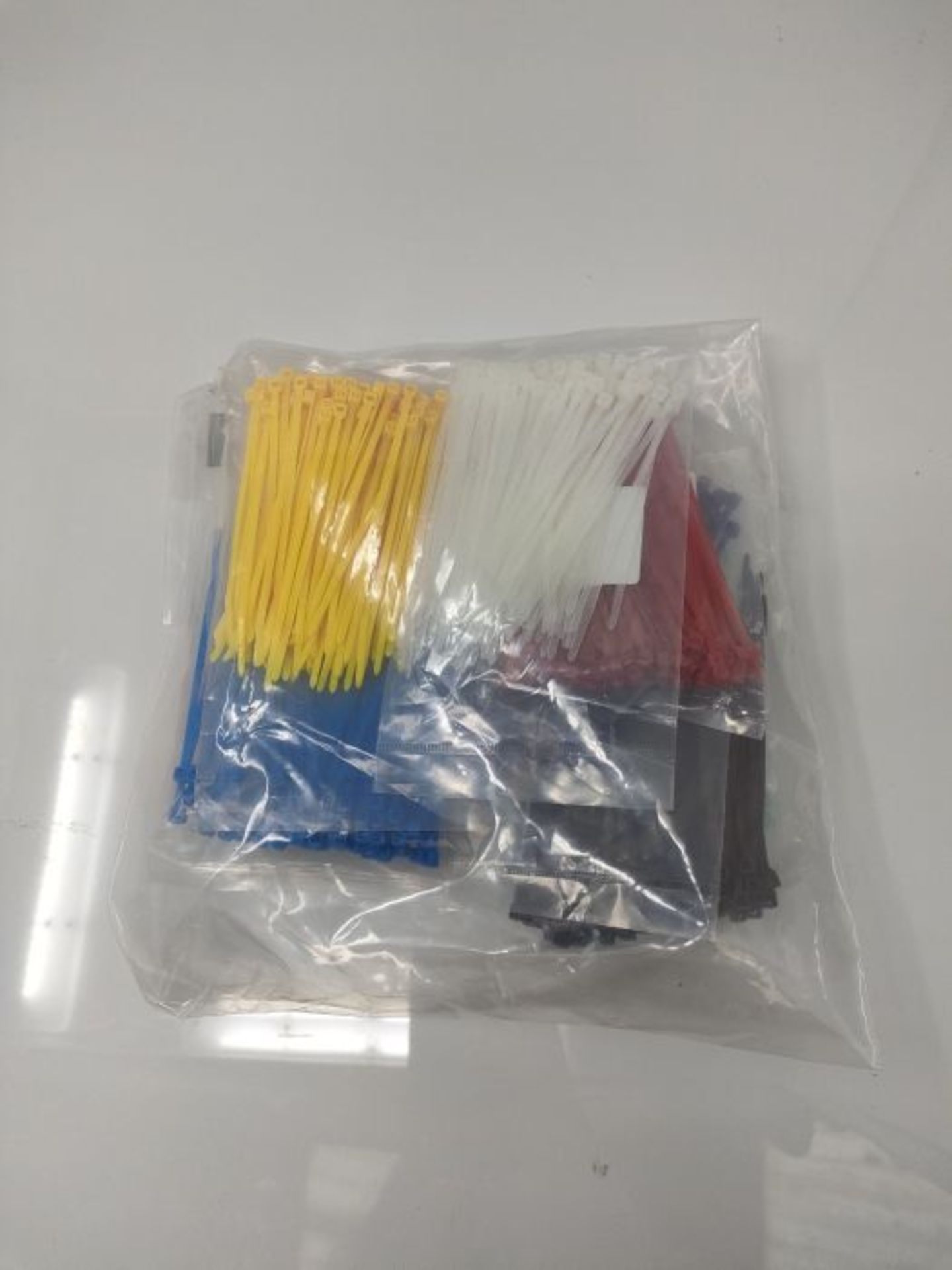 Coloured Cable Ties, 1200pcs 2.5mm*100mm Zip Ties Nylon Cable Zip Ties for Indoor and - Image 2 of 3
