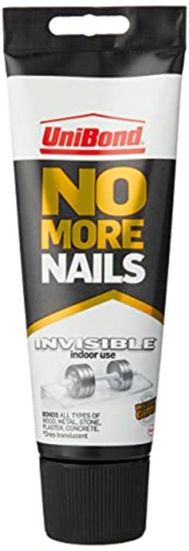 [INCOMPLETE] UniBond 1963625 No More Nails Invisible, Heavy-Duty Clear Glue, Strong Gl