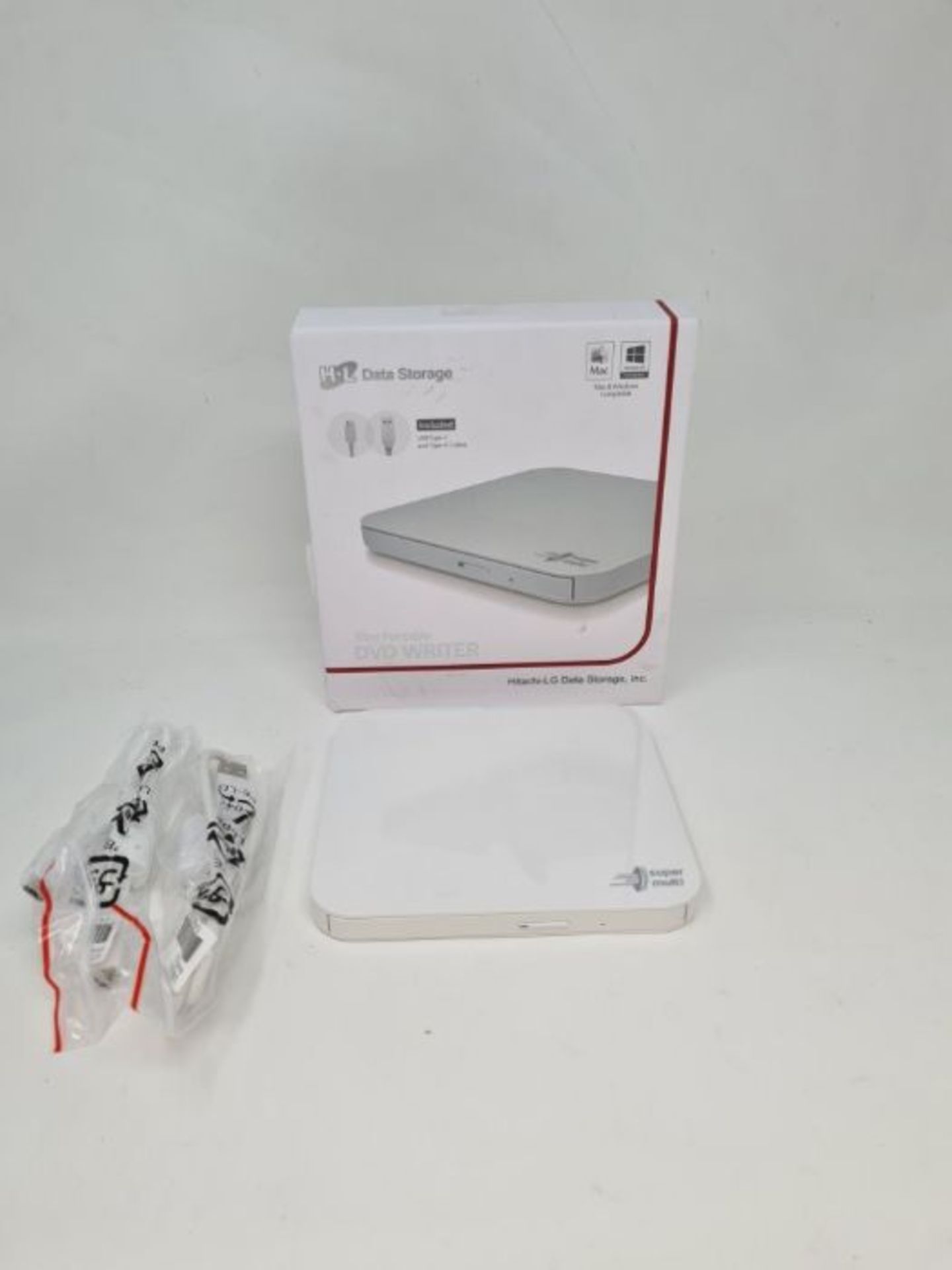 Hitachi-LG GP90NW70 External DVD Drive USB 2.0 Ultra Slim Portable DVD-RW CD ROM Rewri - Image 2 of 2
