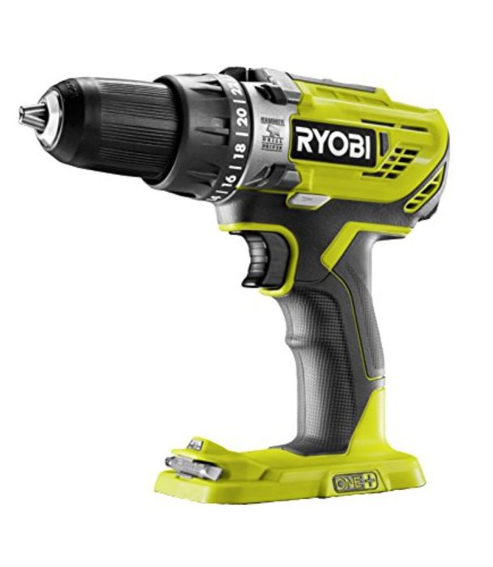 RRP £54.00 Ryobi R18PD3-0 ONE+ 18V Cordless Compact Percussion Drill (Body Only)