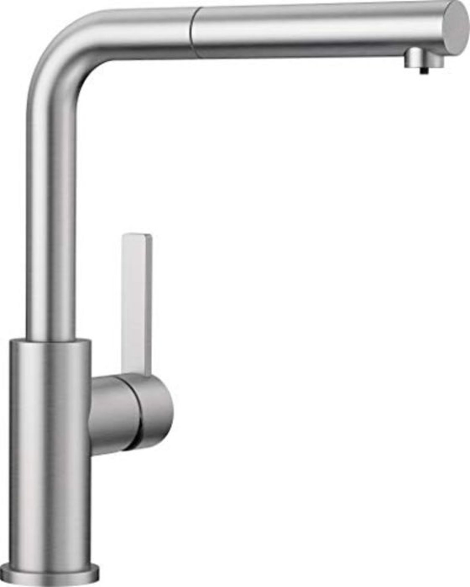 RRP £228.00 Blanco LANORA-S  Kitchen Mixer Tap Made of Solid Stainless Steel with Pull-Out Spou