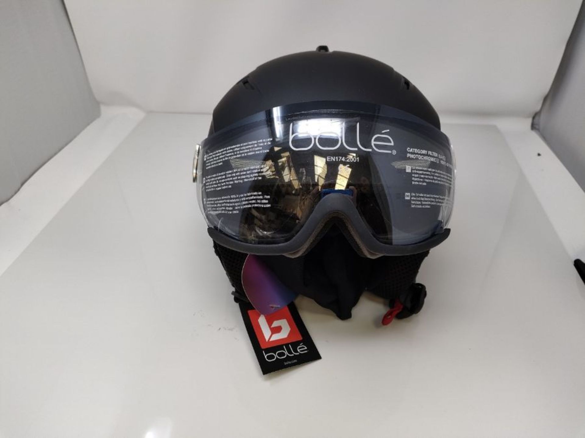 RRP £175.00 Bollé Unisex's Backline Visor Ski Helmets Black Adult 54-56 cm - Image 2 of 3