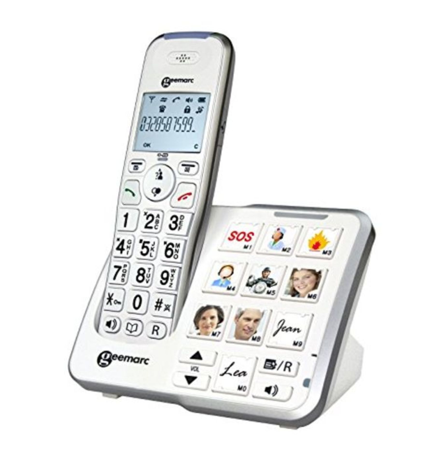 RRP £54.00 Geemarc Amplidect295 Photo- Amplified Cordless Telephone with Customizable Photo Memor
