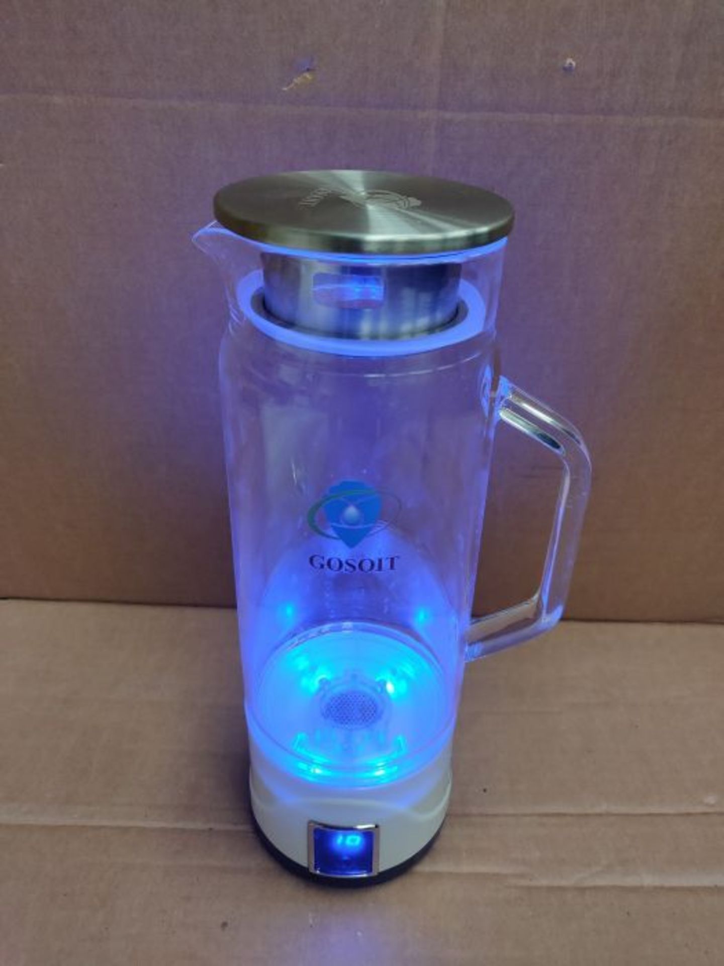 RRP £63.00 GOSOIT Hydrogen Alkaline Water Maker Machine Generator Hydrogen Water Bottle Pitcher I - Image 3 of 3