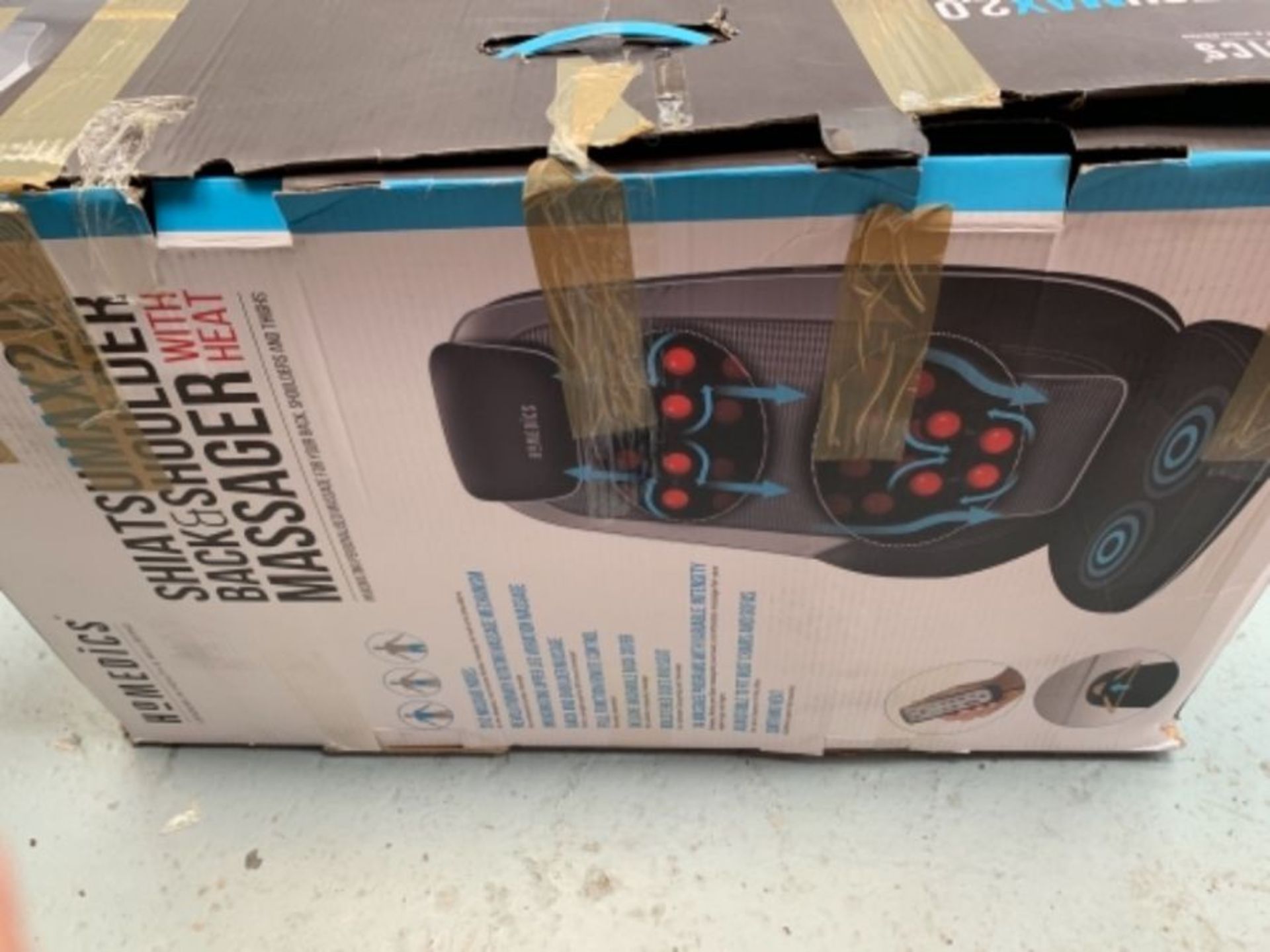 RRP £149.00 HoMedics ShiatsuMax 2.0 - Electric Heated Shiatsu Back Massager with Remote Control, D - Bild 2 aus 3