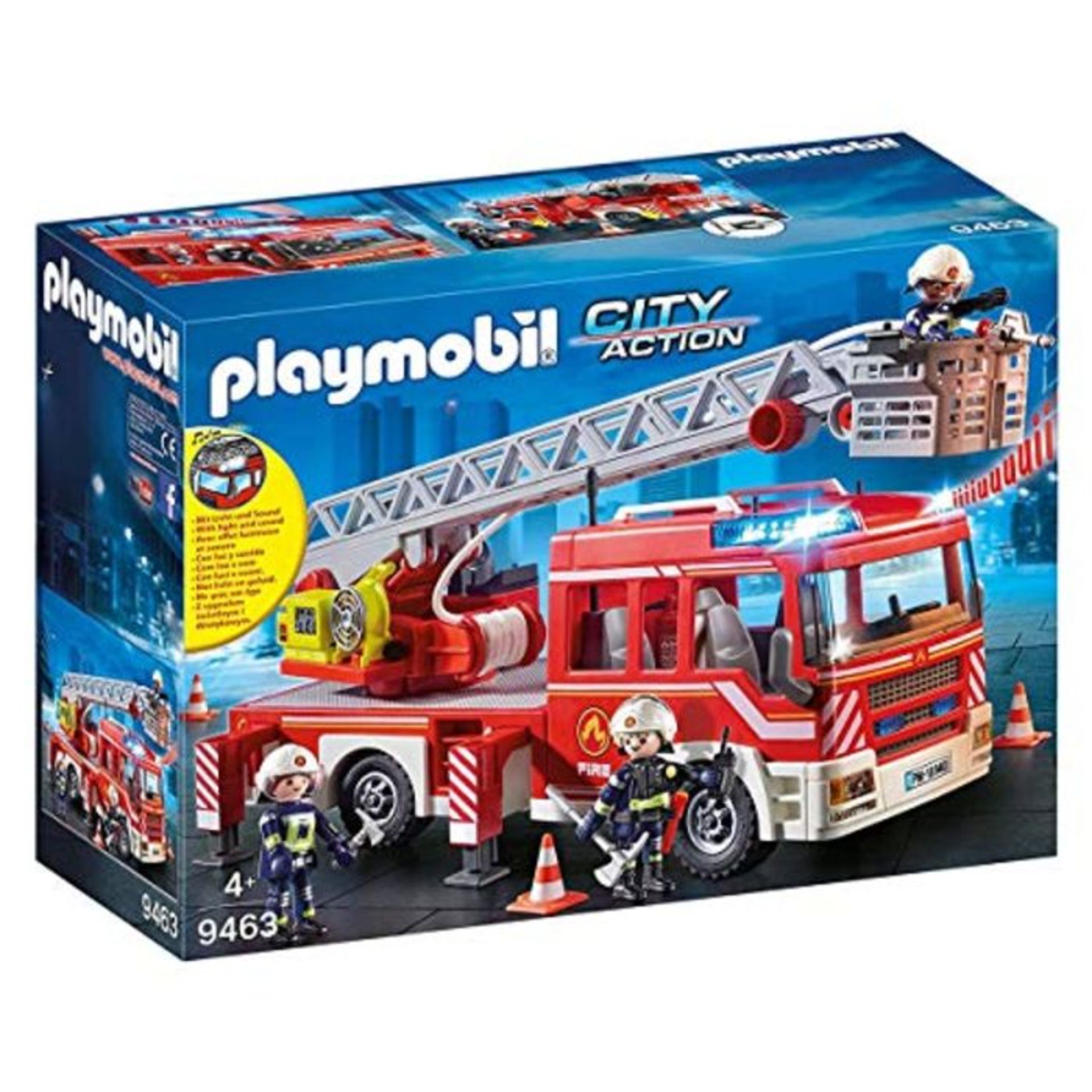 RRP £52.00 Playmobil City Action 9463 Fire Ladder Unit 9463 Ladder Unit without Batteries for Chi