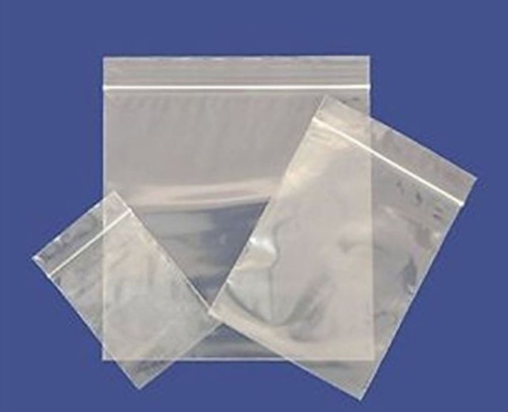 100 Plain Resealable Reusable Grip Seal Clear Poly Plastic Storage Bags - All Sizes Av