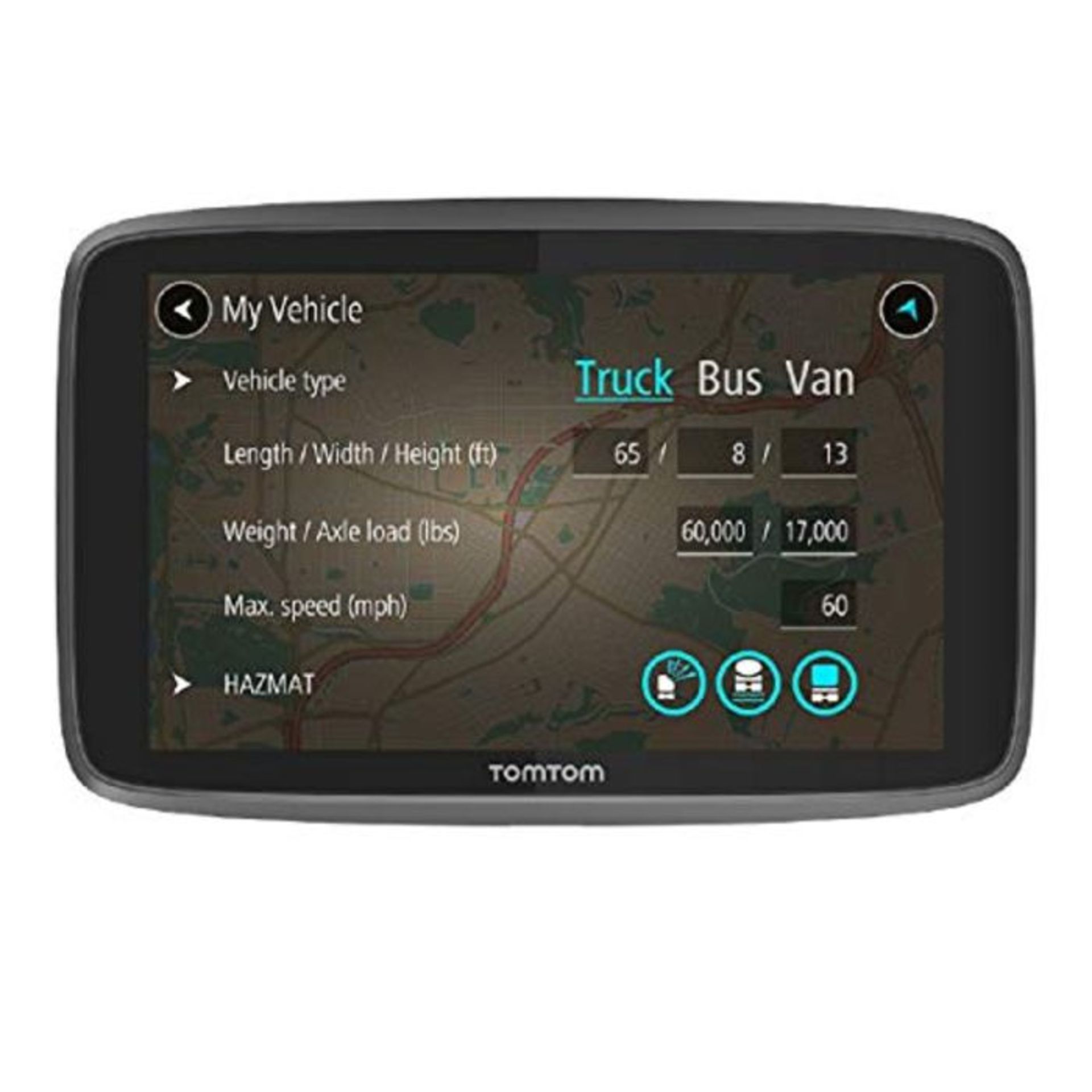 RRP £389.00 TomTom Truck Sat Nav GO Professional 6250 with European Maps and Traffic Services (Via