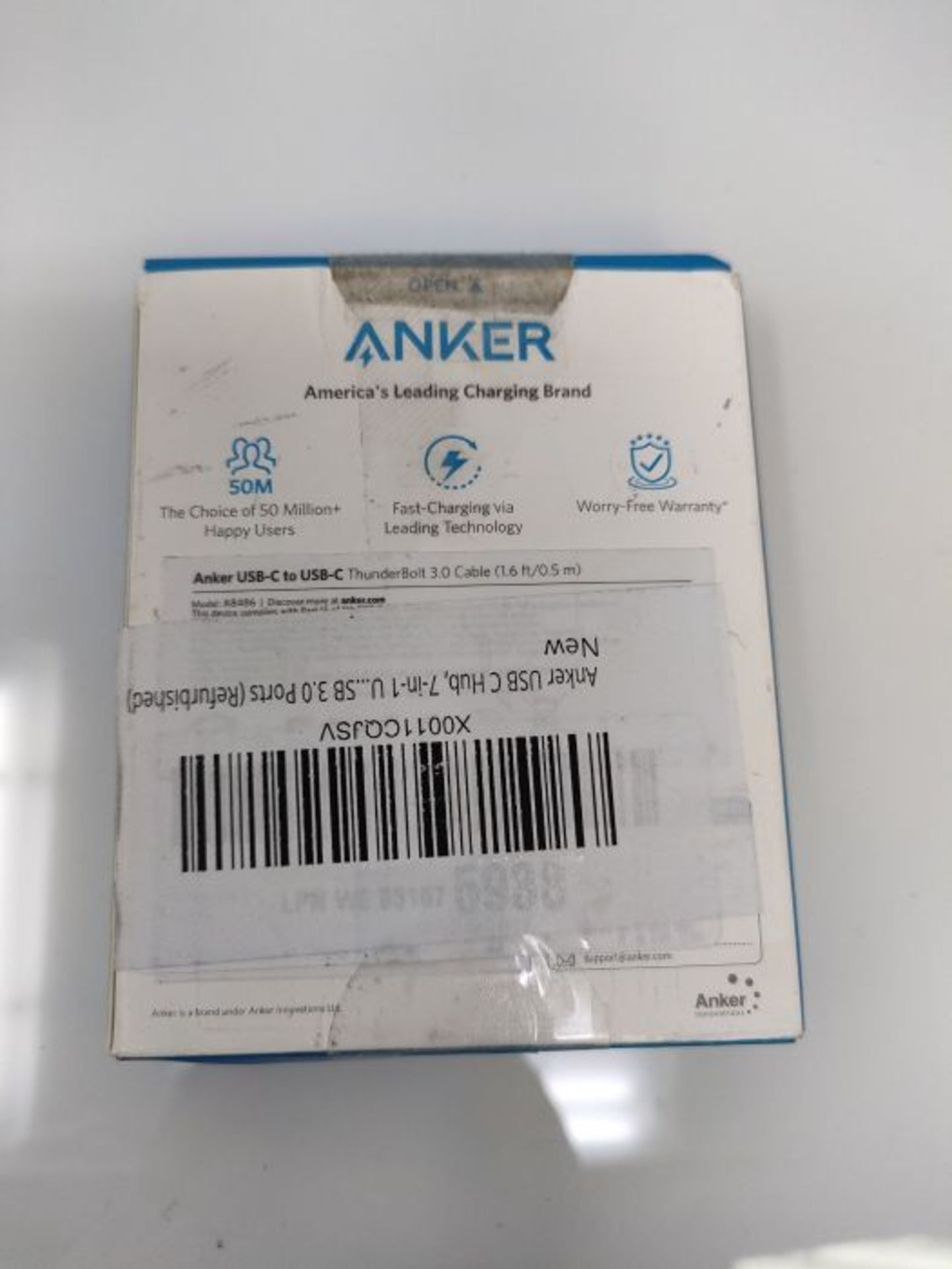USB C to USB C Cable, Anker Powerline III USB-C to USB-C Fast Charging Cord (6 ft), 60 - Image 3 of 3