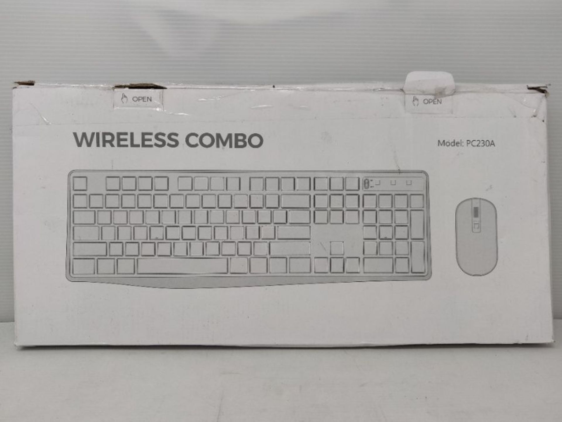 Wireless Keyboard and Mouse Set,VicTsing Stylish Full-Size Keyboard & Quiet Mouse Comb