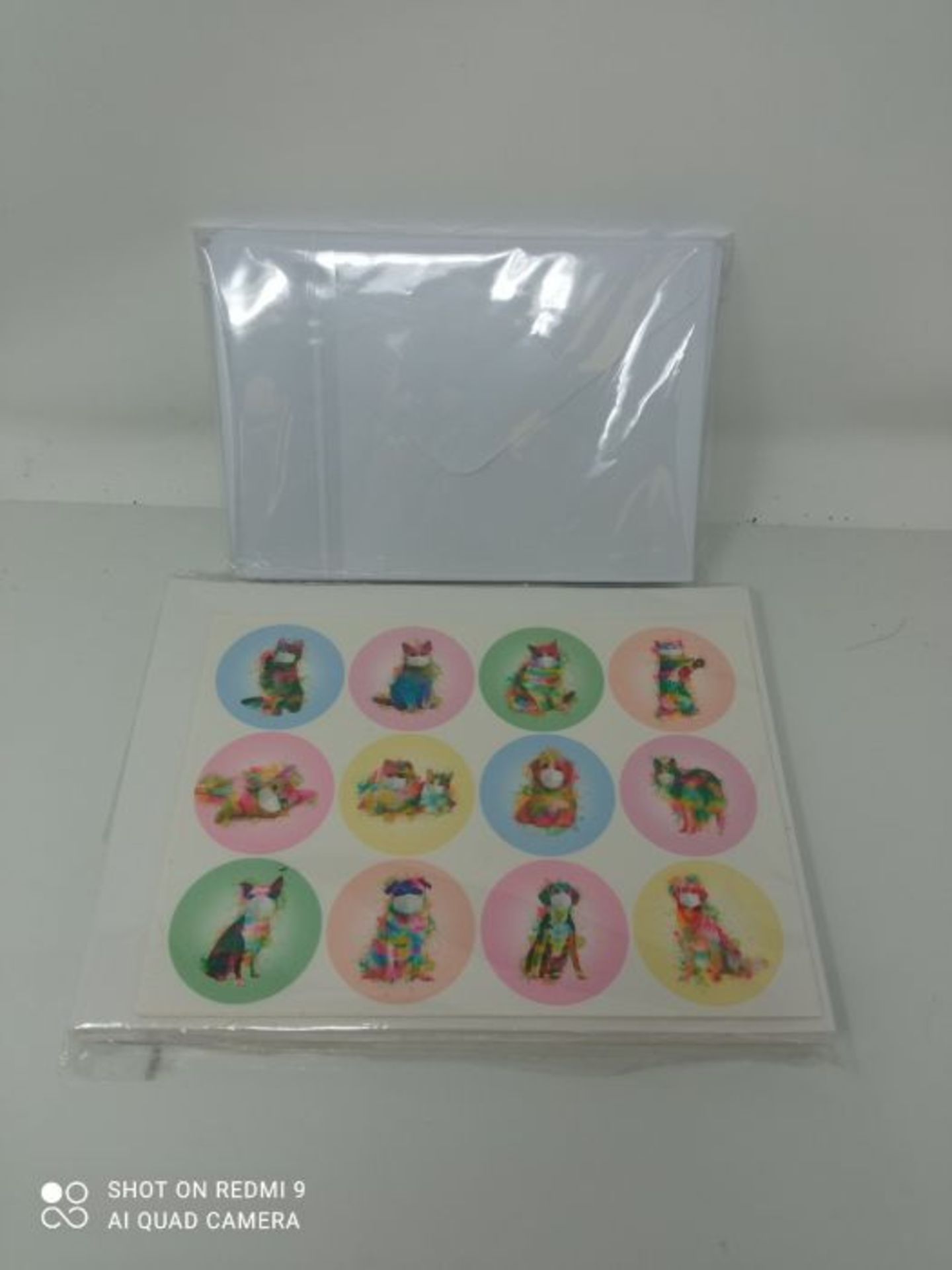 [CRACKED] Animal Blank Note Cards Bulk, 24 Pack Greeting Cards with Envelops & 60Pcs S - Image 2 of 2