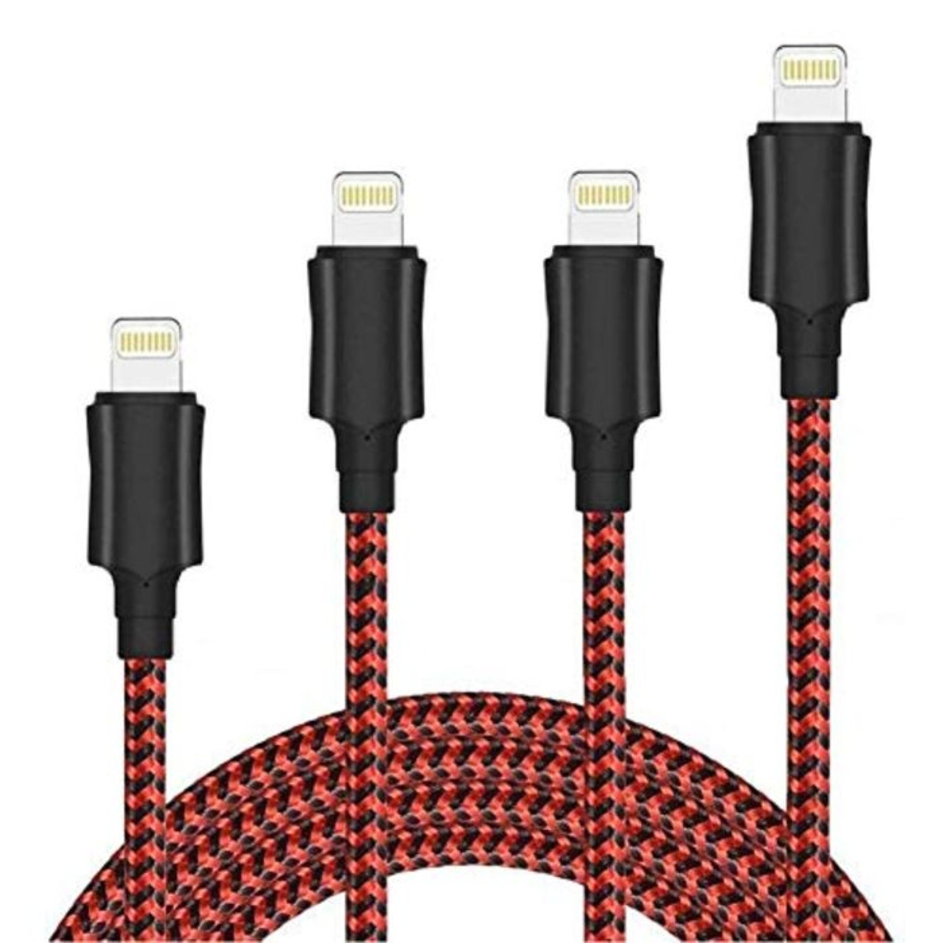 Roll over image to zoom in iPhone Charger, Aioneus iPhone Charger Cable 4Pack 1M 2M 2