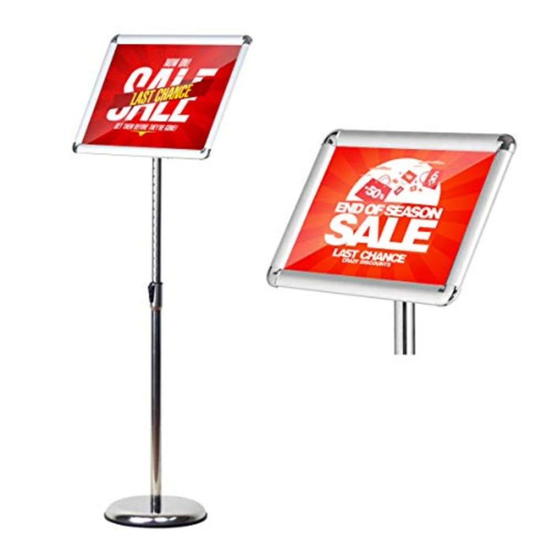 [INCOMPLETE] HUAZI A3 Sign Holder Floor Poster Stand Vertical & Horizontal View Displa