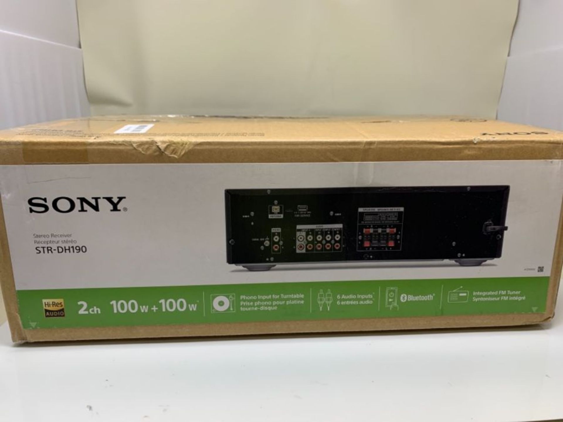 RRP £199.00 Sony STRDH190.CEK 2 Channel Amplifier with Phone Input and Bluetooth - Black - Image 2 of 3