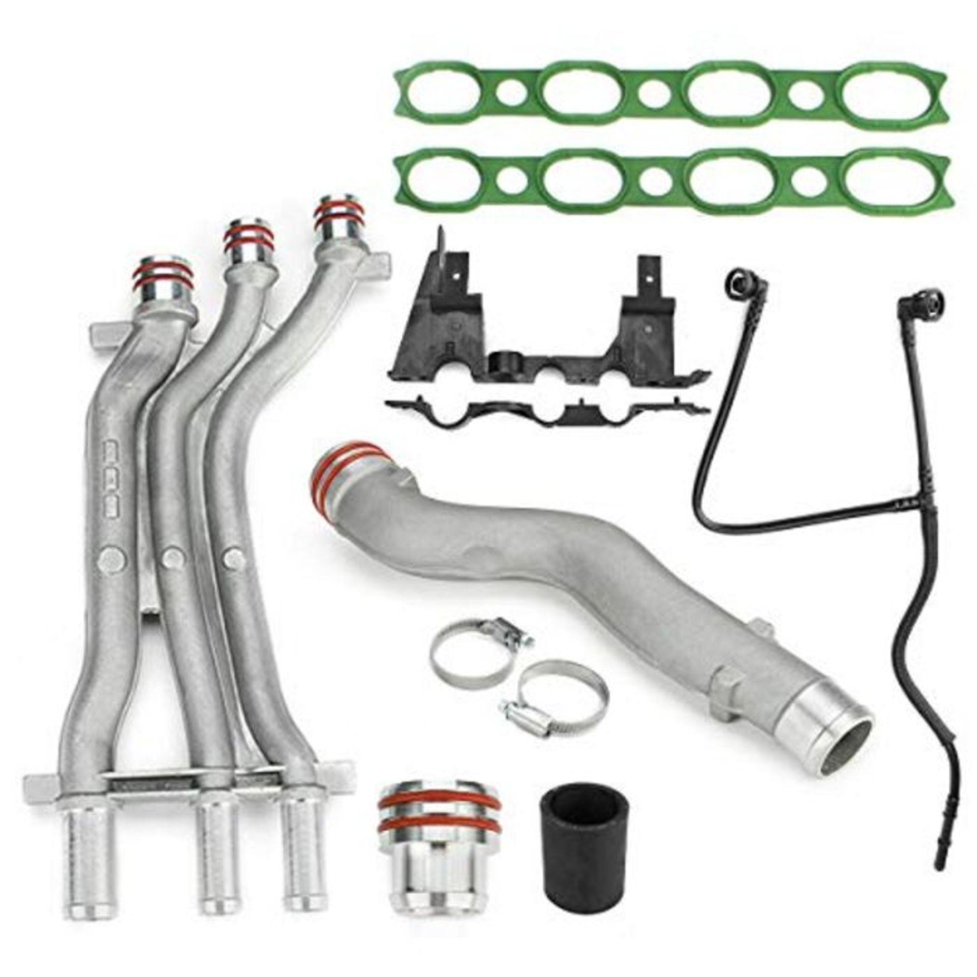 RRP £84.00 MSQ-CD Aluminum Engine Coolant Pipe Repair Upgrade Kit Compatible with Cayenne Turbo S