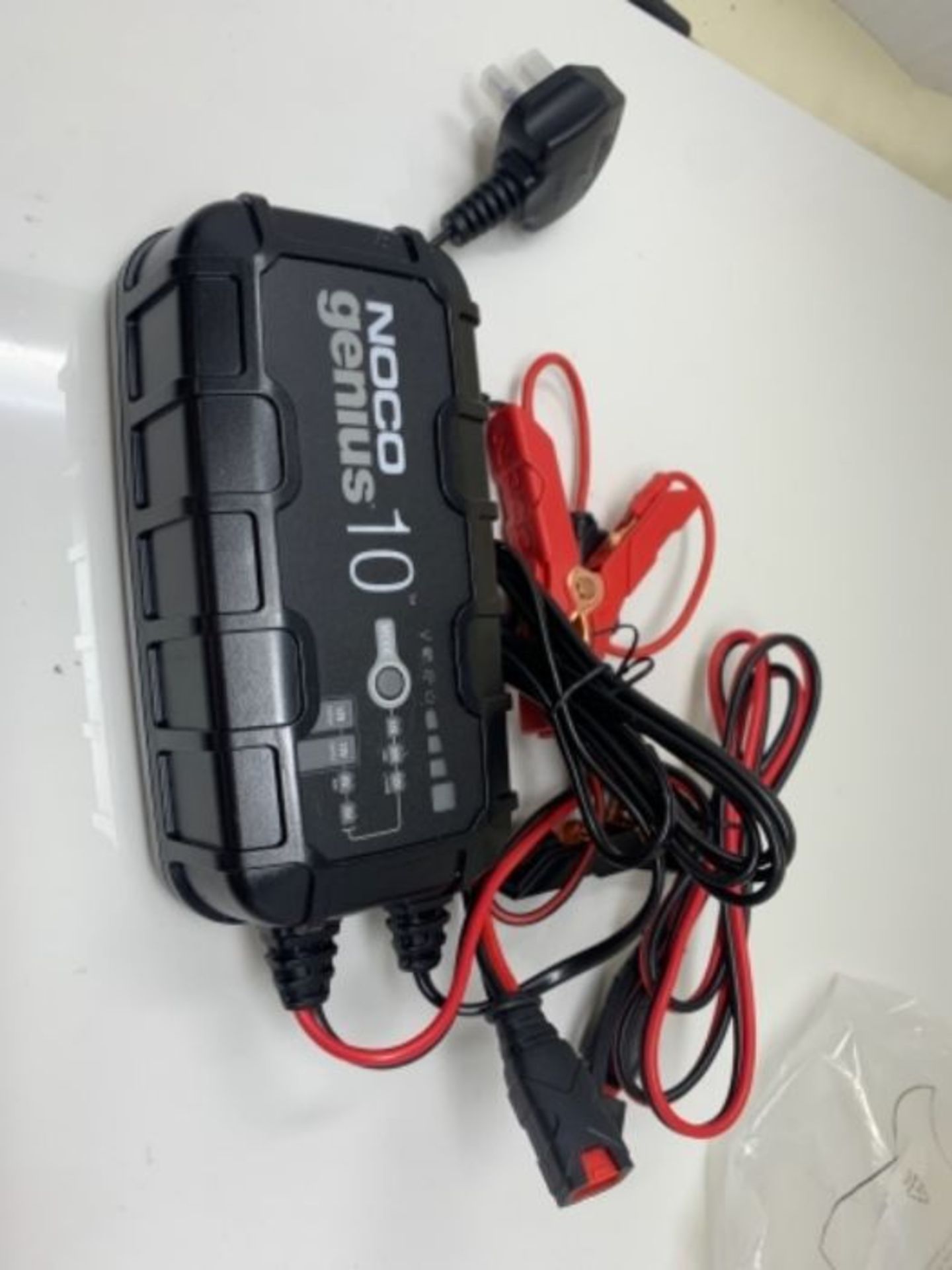 RRP £119.00 NOCO GENIUS10UK, 10-Amp Fully-Automatic Smart Charger, 6V And 12V Battery Charging Uni - Image 2 of 2
