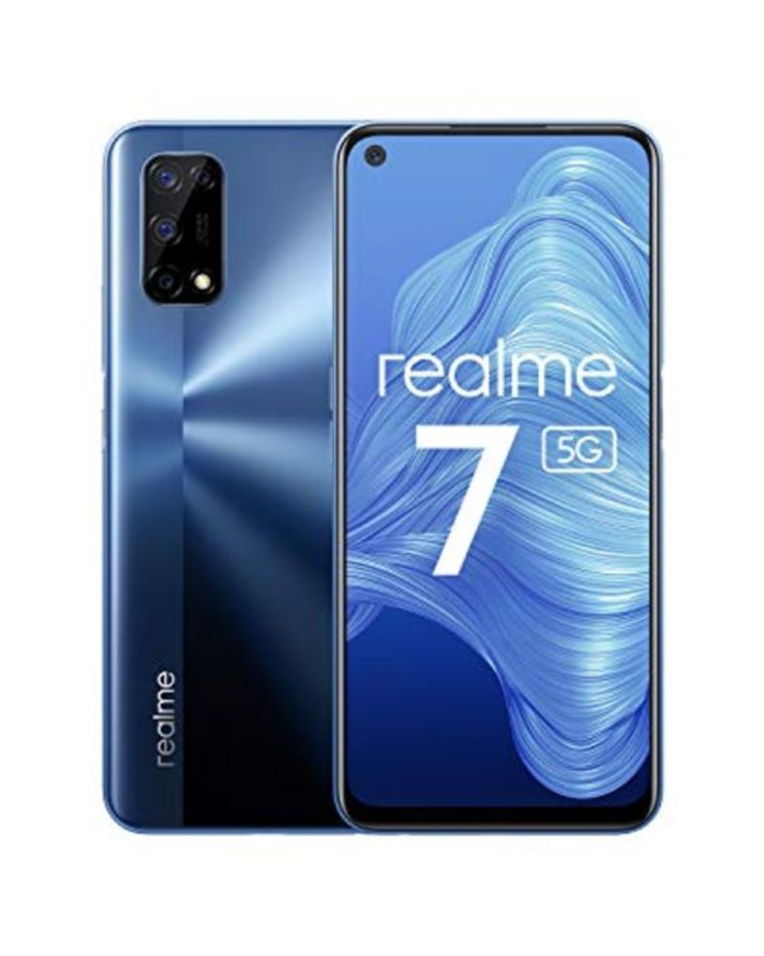 RRP £219.00 [Missing buttons] Realme 7 5G Mobile Phone, 6.5 Inch 120 Hz Sim-Free Unlocked Android