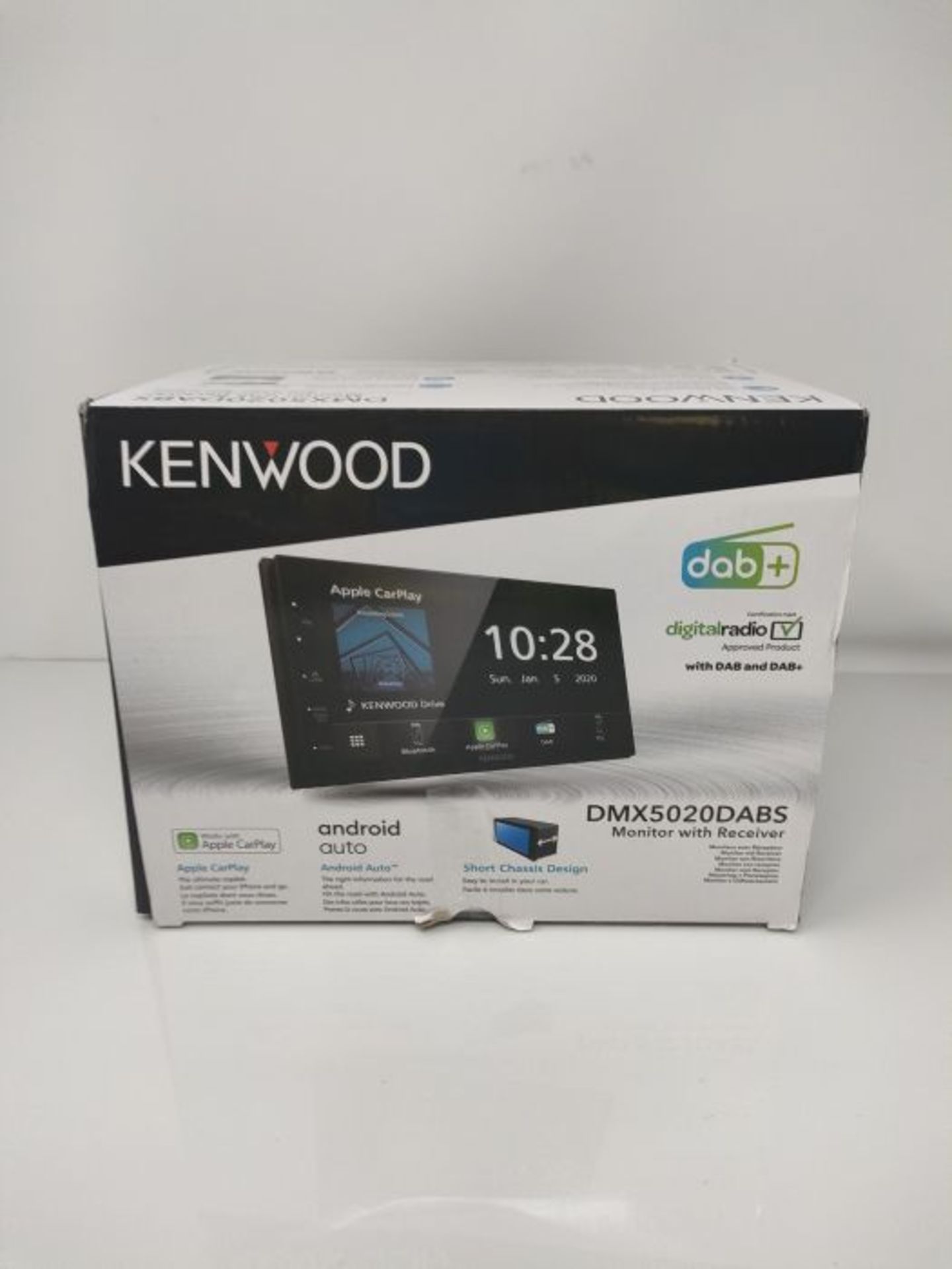 RRP £280.00 Kenwood Car Audio DMX5020DABS Digital Media AV Receiver with Wired Android Auto and Ap - Image 2 of 3