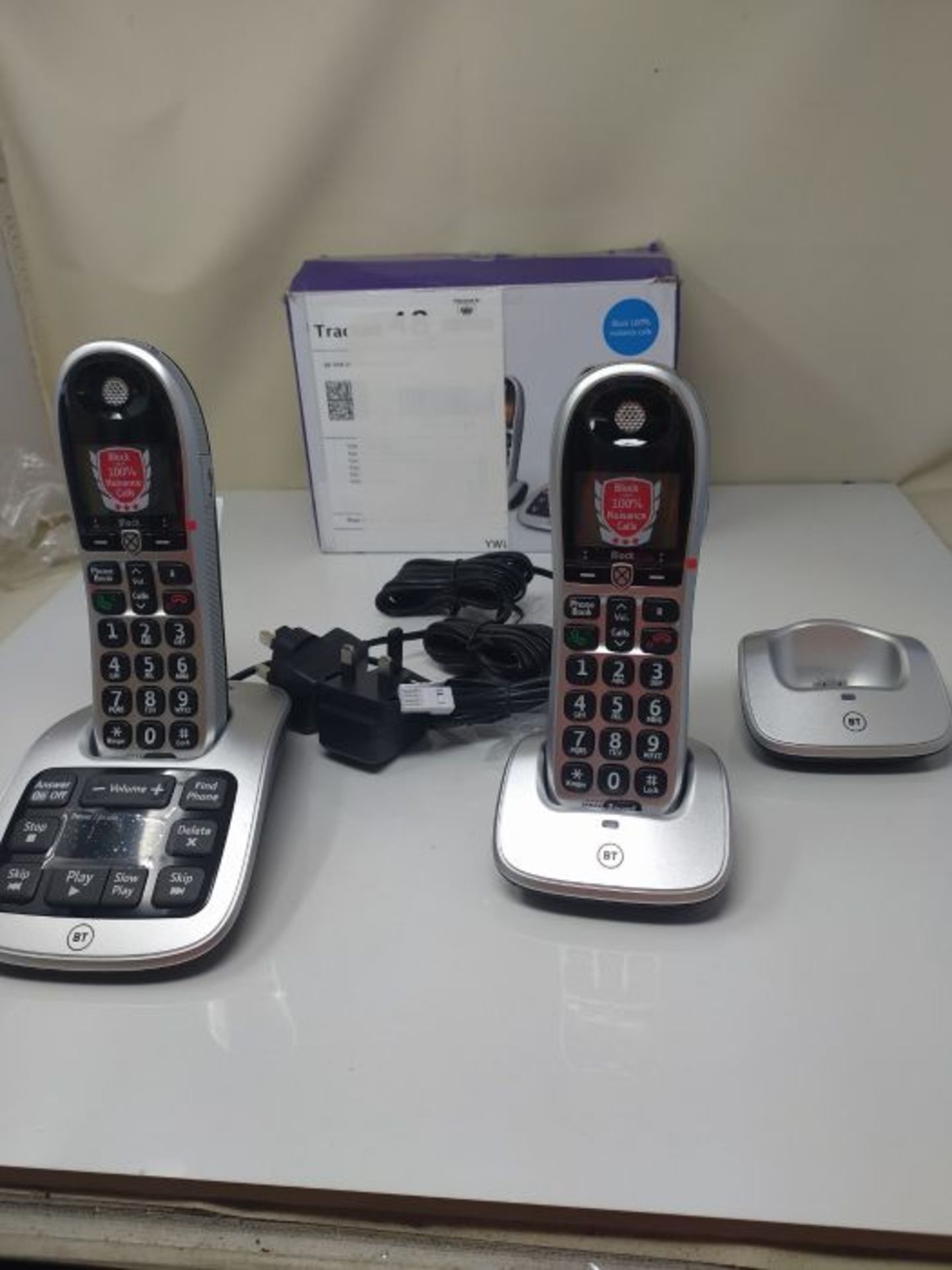 RRP £74.00 [INCOMPLETE] BT 4600 Big Button Advanced Call Blocker Home Phone with Answer Machine ( - Image 2 of 2