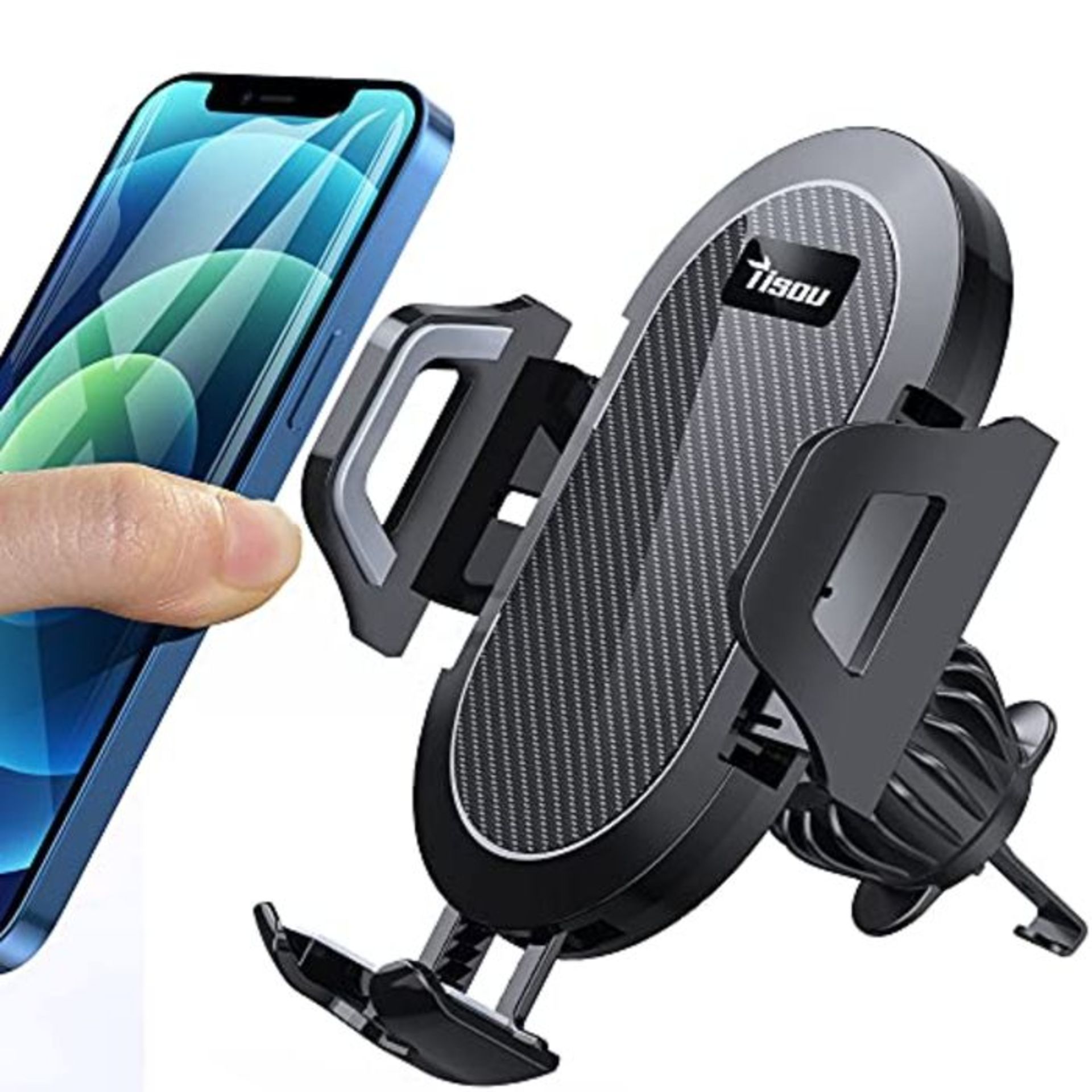 Tisoutec Car Phone Holder 2021 Upgraded 360° Rotation Mobile Phone Holders for Cars w