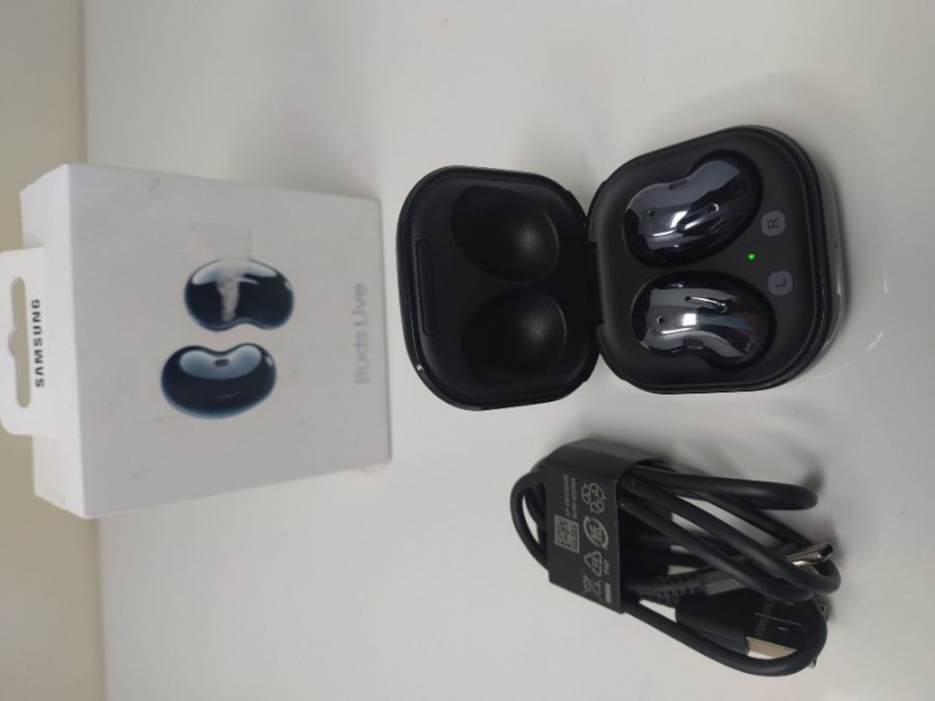 RRP £129.00 Samsung Galaxy Buds Live Wireless Earphones Mystic Black (UK Version) - Image 2 of 2