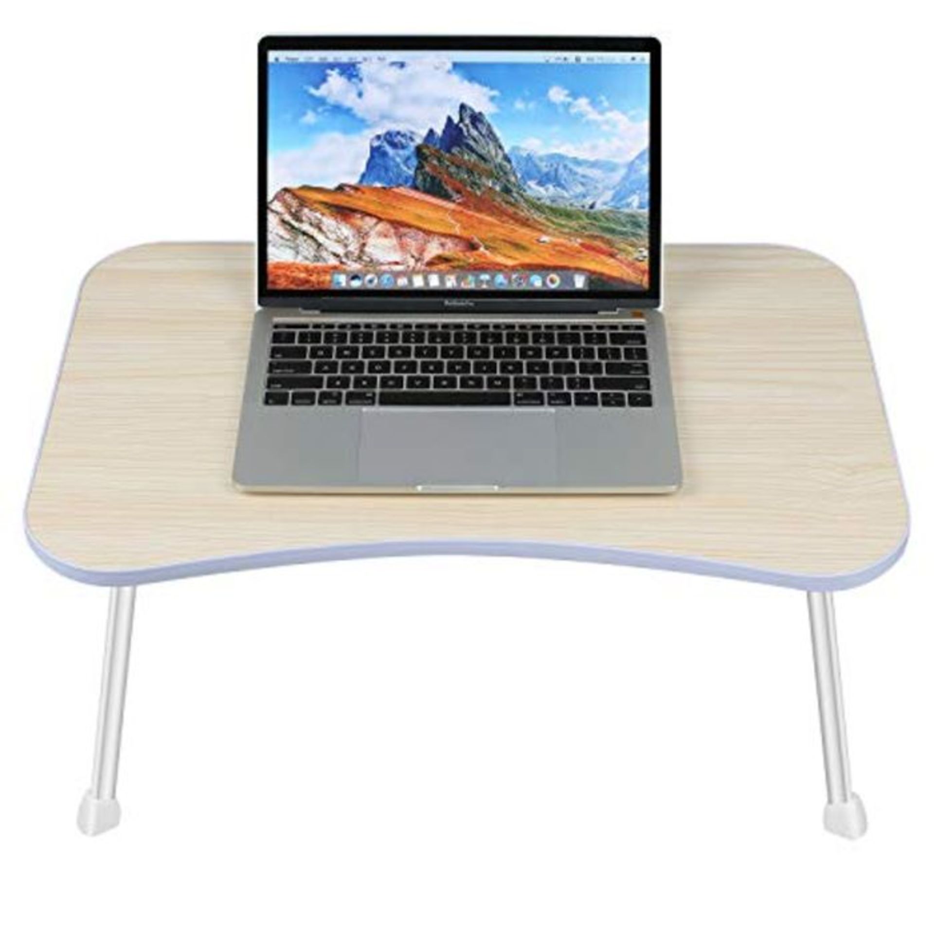 [CRACKED] Laptop Bed Table Breakfast Tray, Foldable Laptop Lap Standing Desk for Bed S