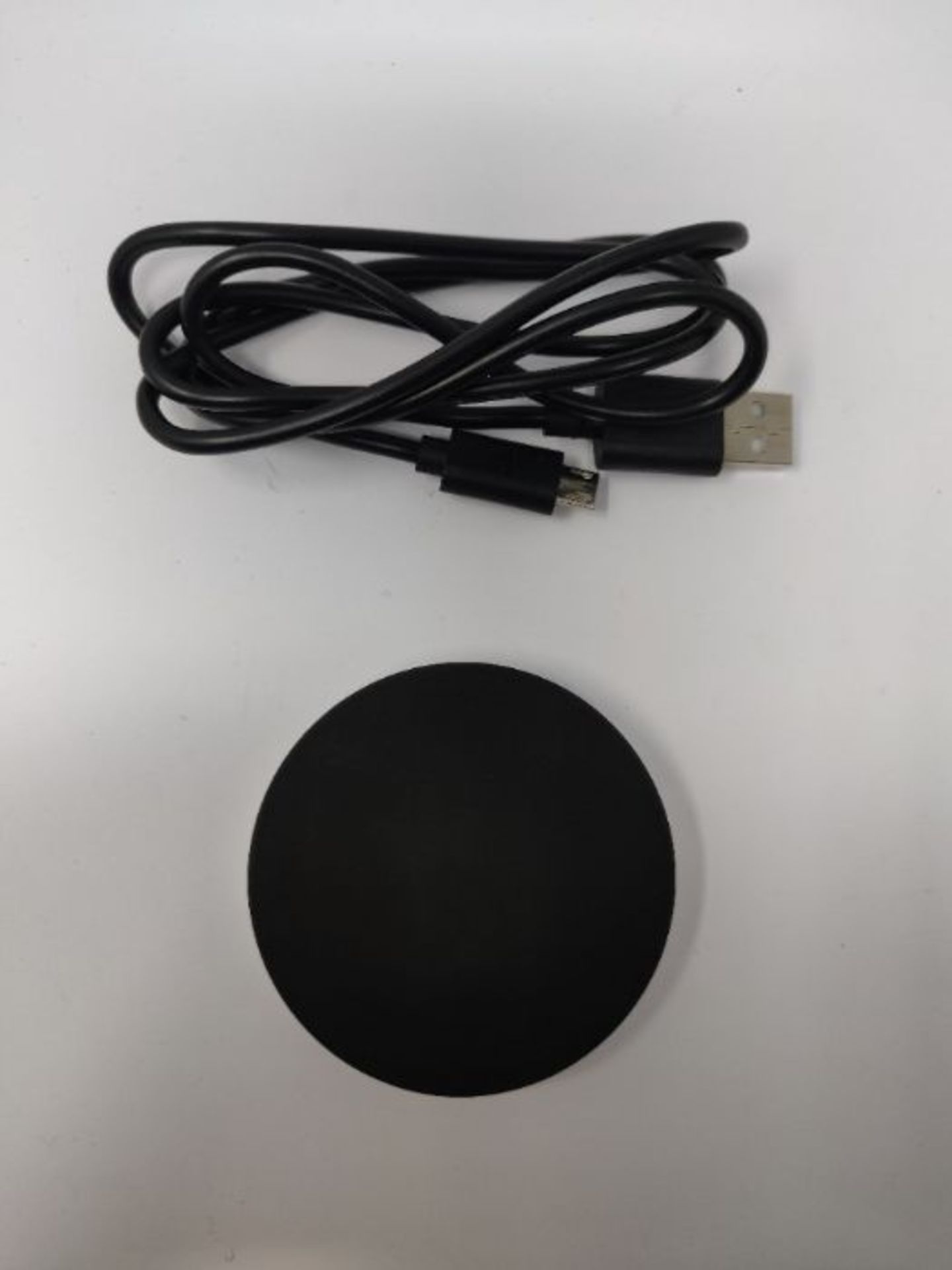 ZENS Qi-certified Single Wireless Charger Round 5W Output Black, USB Cable Included - - Image 3 of 3