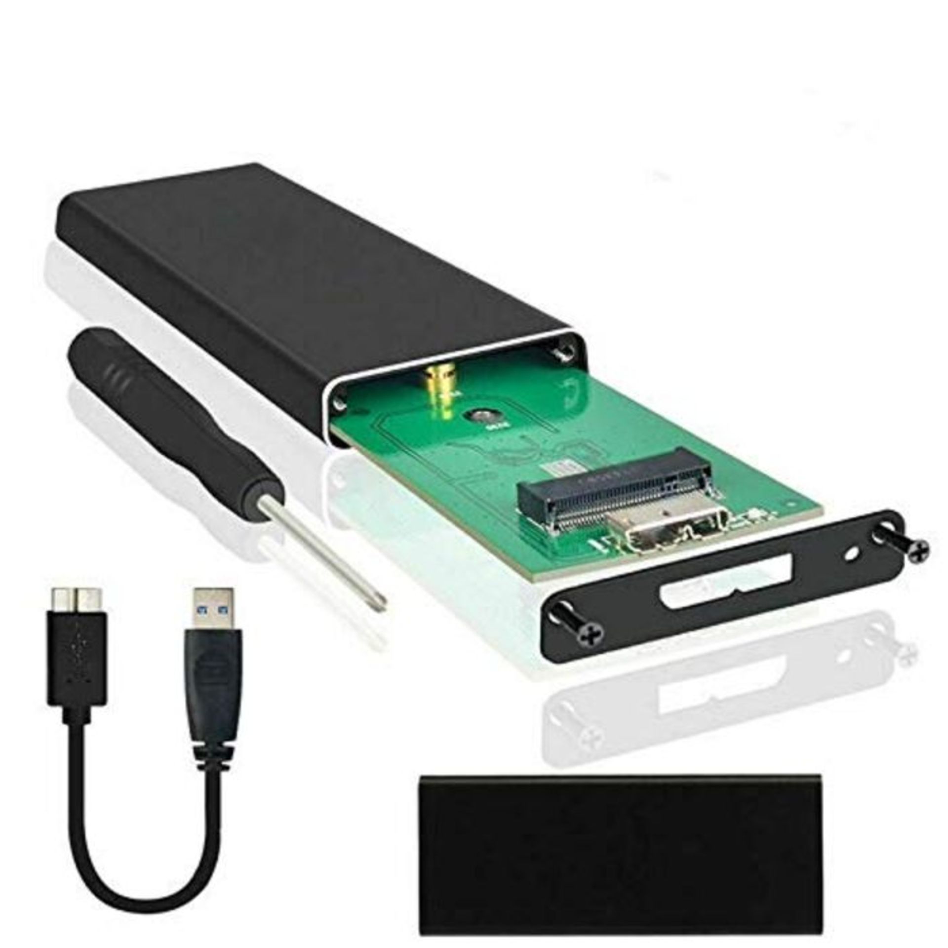Multibao M.2 NGFF SSD SATA TO USB 3.0 External Enclosure Storage Case Adapter Aluminiu