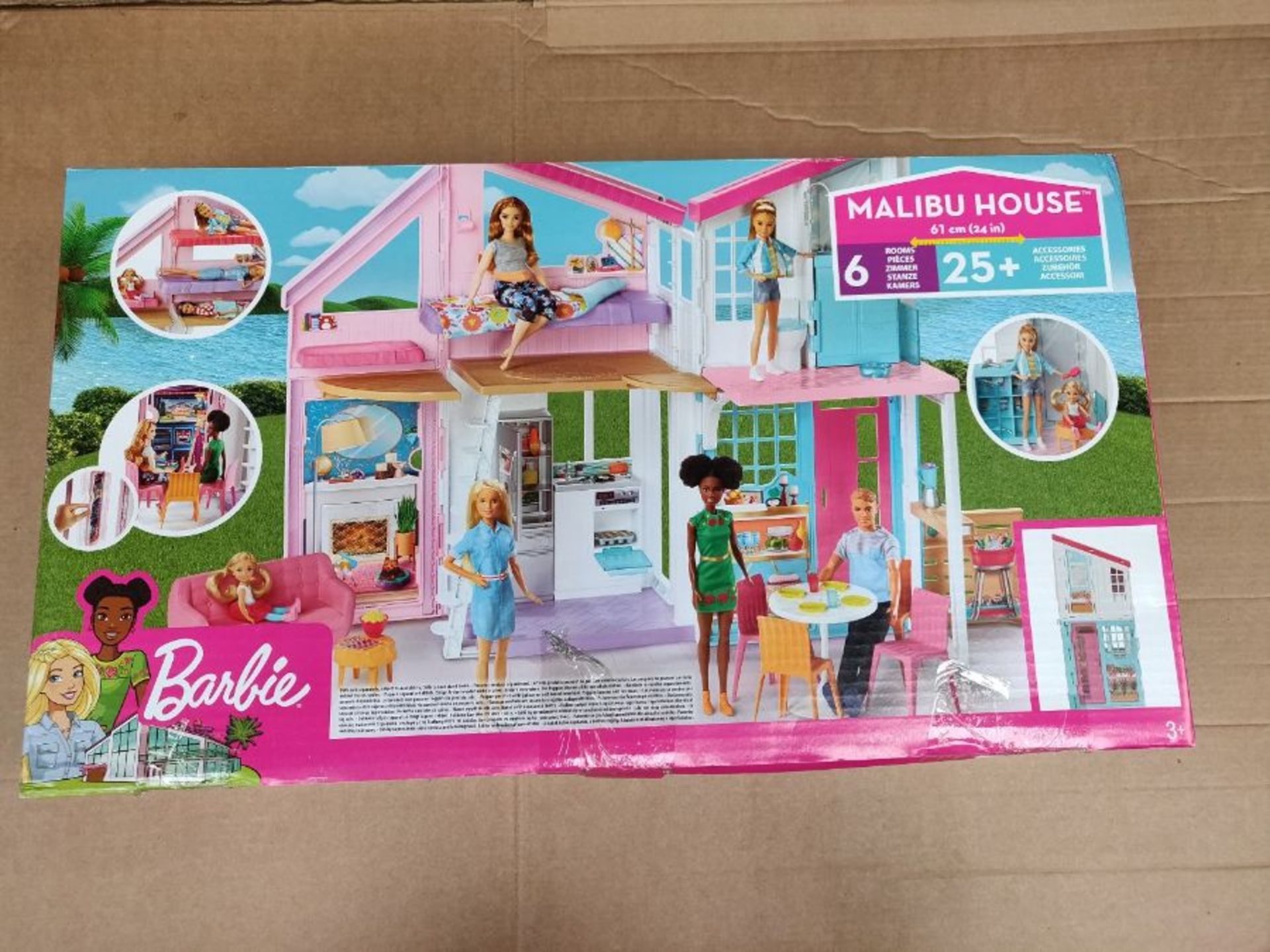 RRP £62.00 Barbie FXG57 Malibu House Playset - Image 2 of 3