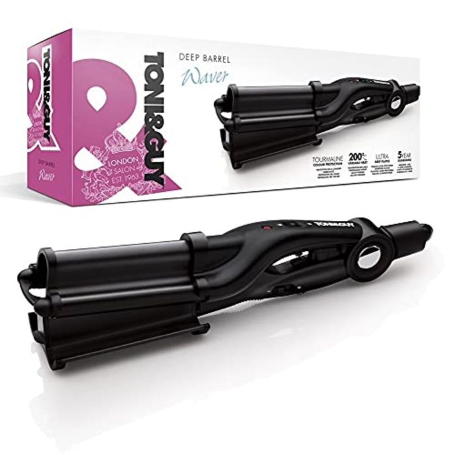 Toni & Guy Deep Barrel Hair Waver, 32 mm - Black