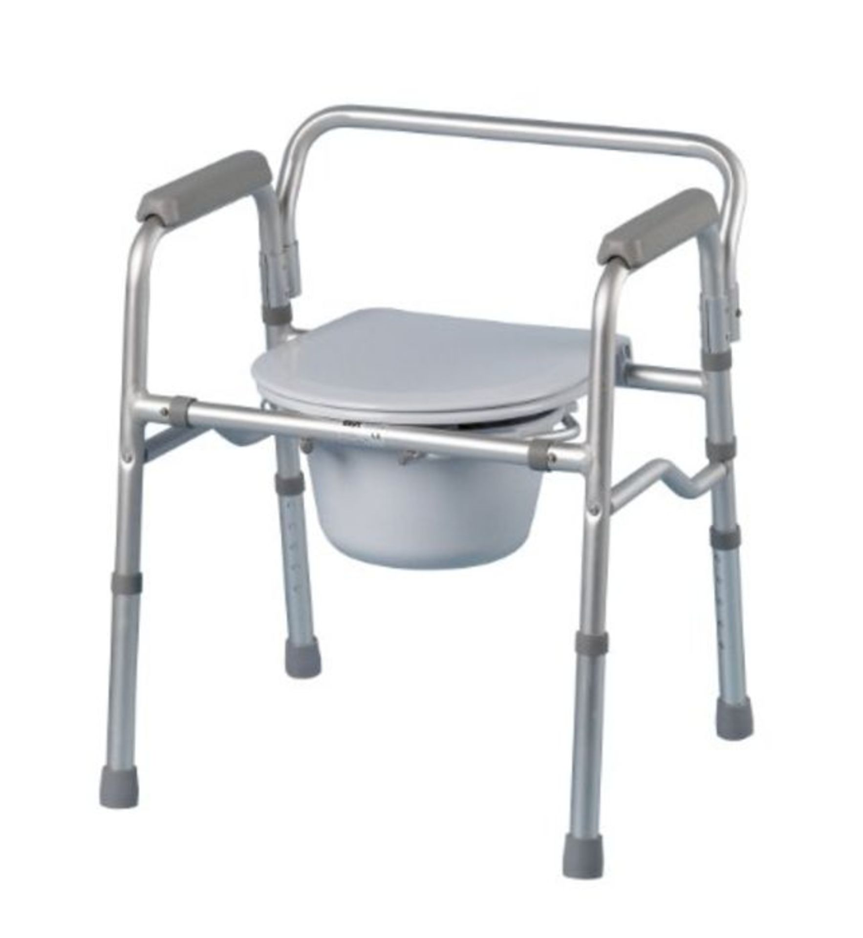 RRP £62.00 Homecraft Folding Commode Chair and Toilet Surround, Lightweight and Portable, Toilet