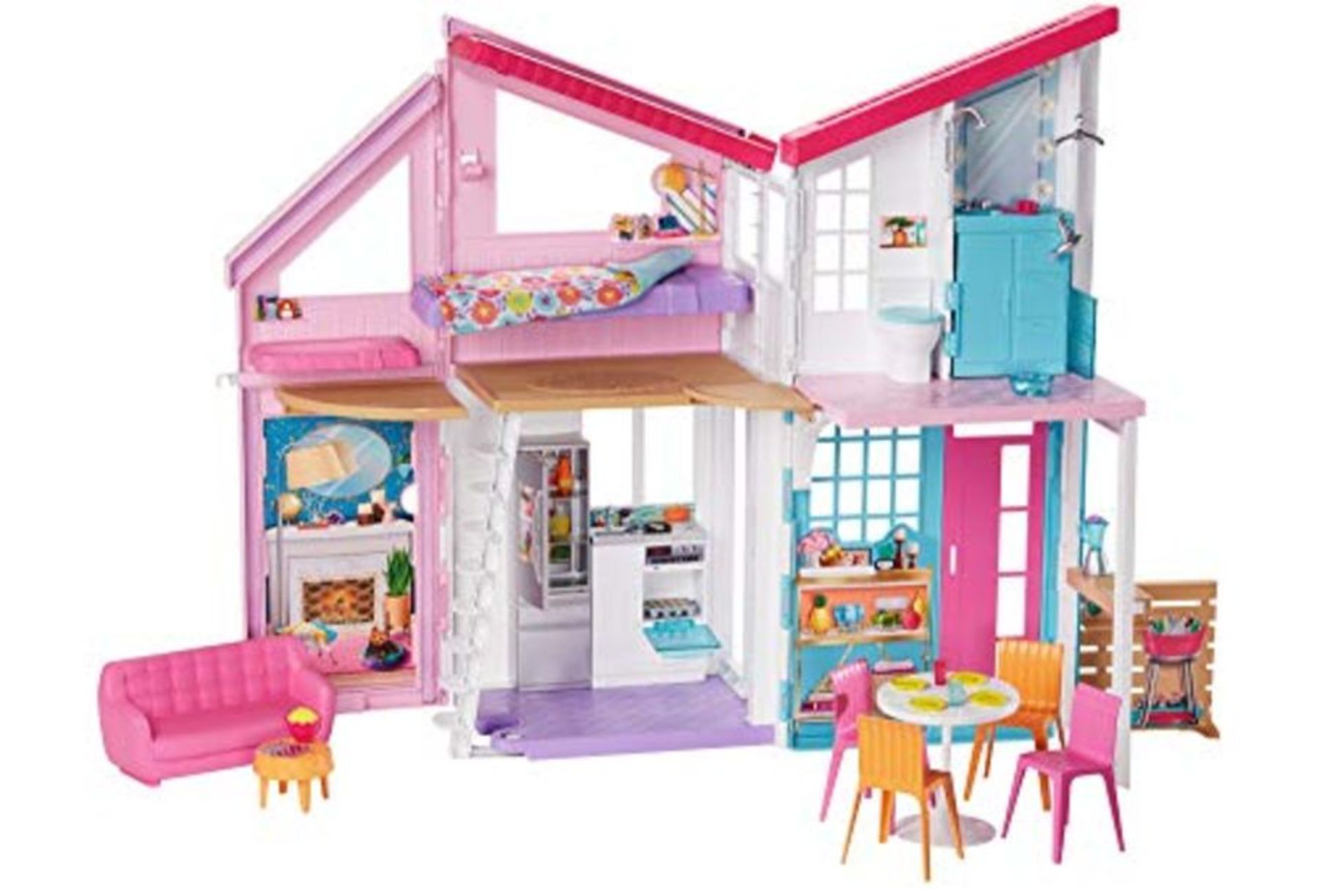 RRP £62.00 Barbie FXG57 Malibu House Playset