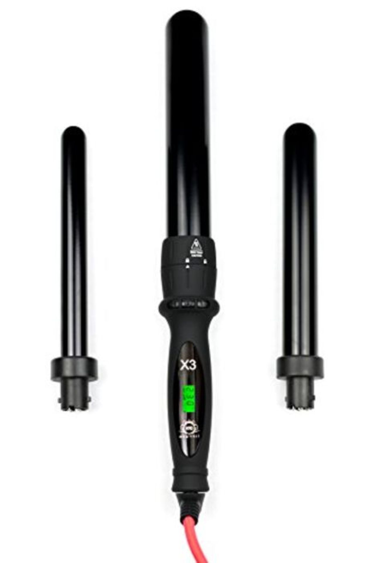 RRP £69.00 H2D Magicurl X3+ 3 in 1 Professional Hair Curling Wand