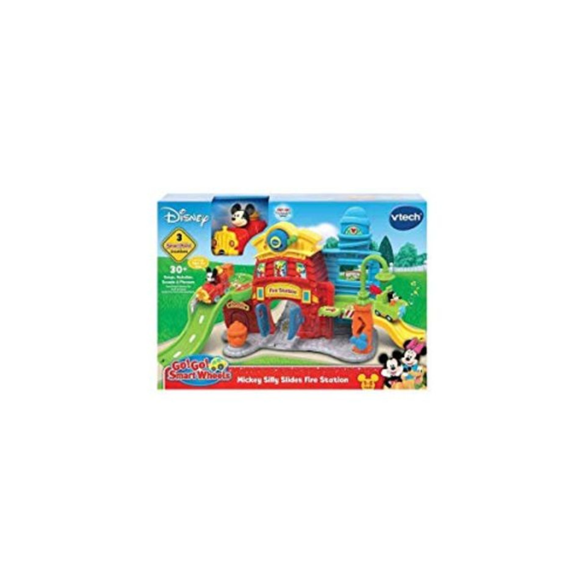 VTech- TutTut Disney Mickey Fire Station Interactive Playset with Music and Real Chara