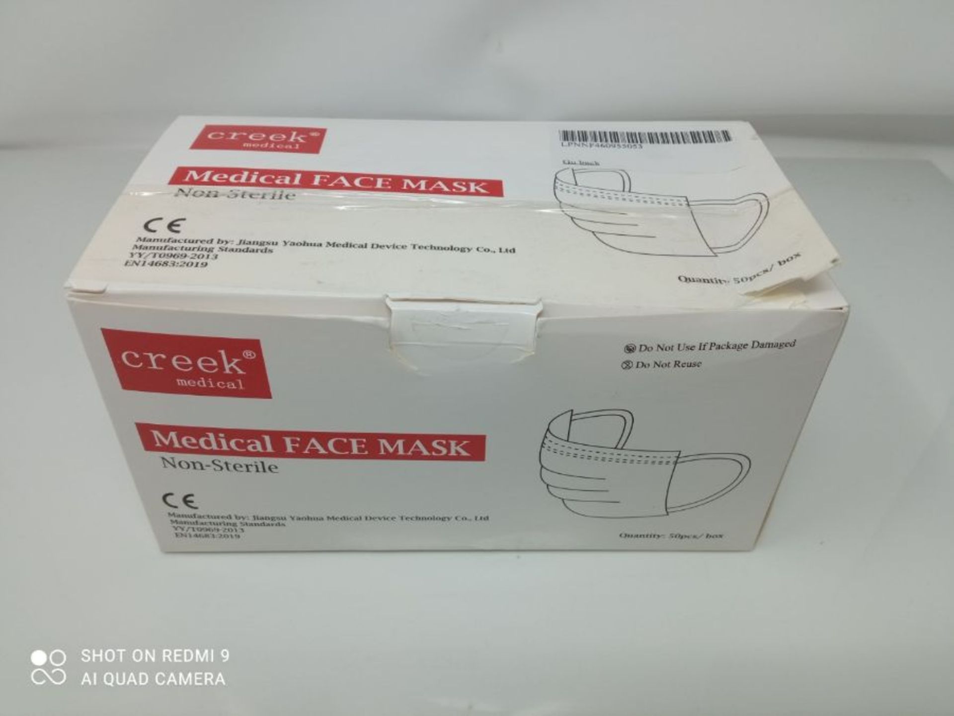 creek medical CE Approved and Tested 3-Layer Medical Surgical Mask Type I, Non-Sterile - Image 3 of 3