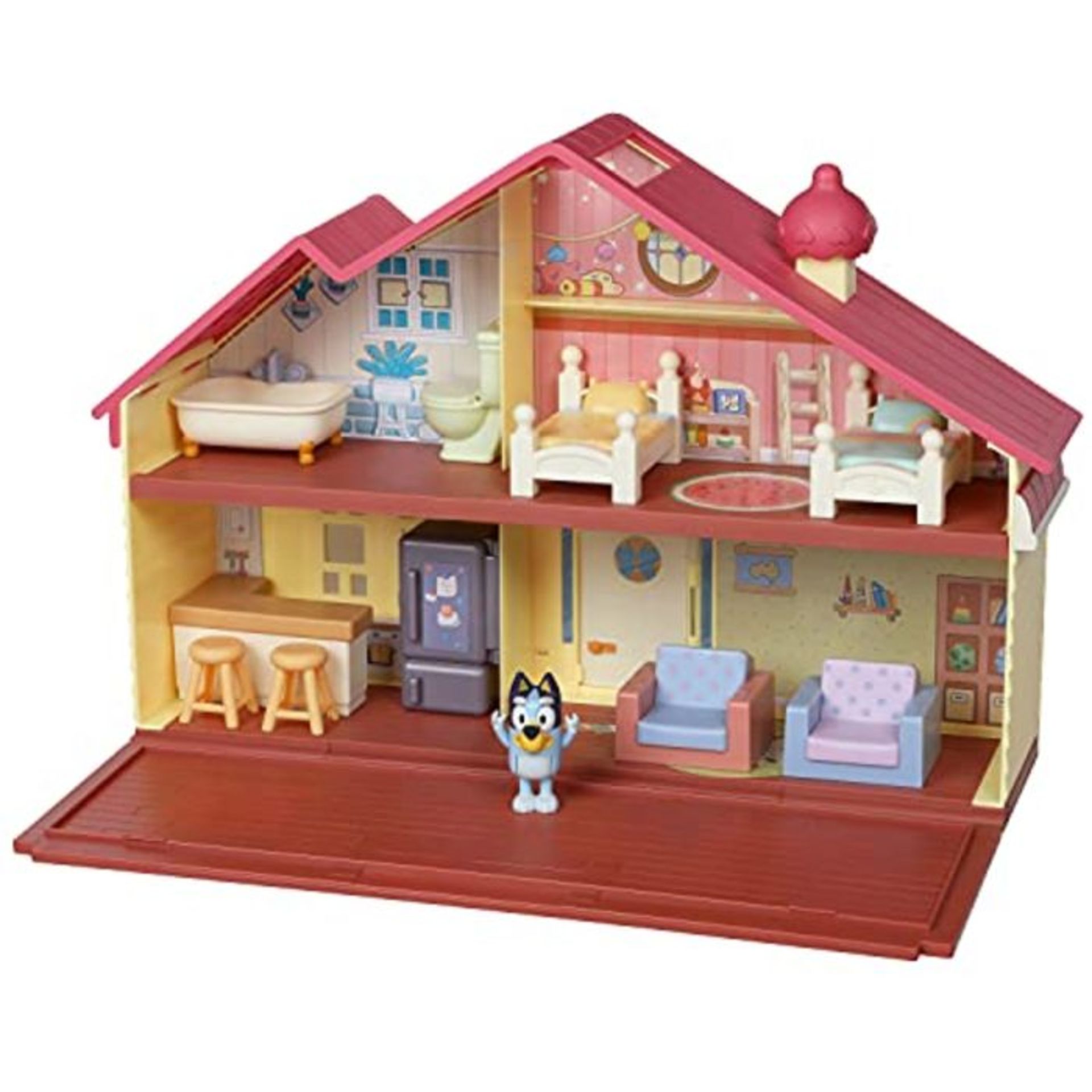 Bluey Heeler Family Home Play Set: 1 Official Collectable Bluey Action Figure, Large P