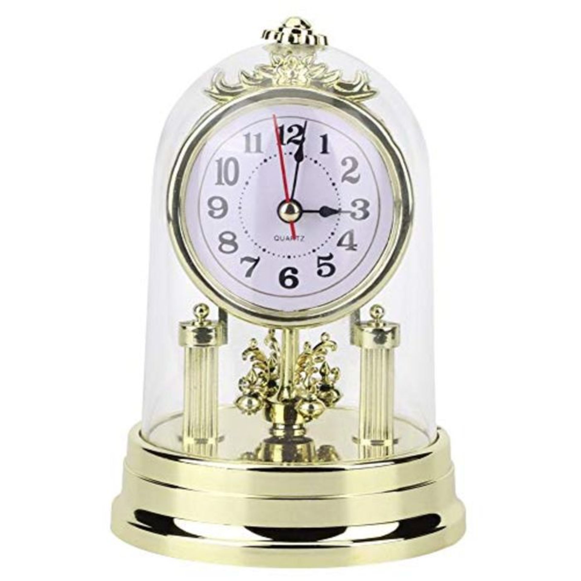 Mantel Clocks European Retro Style Non-Ticking Desk Clocks Antique Battery Powered Sil