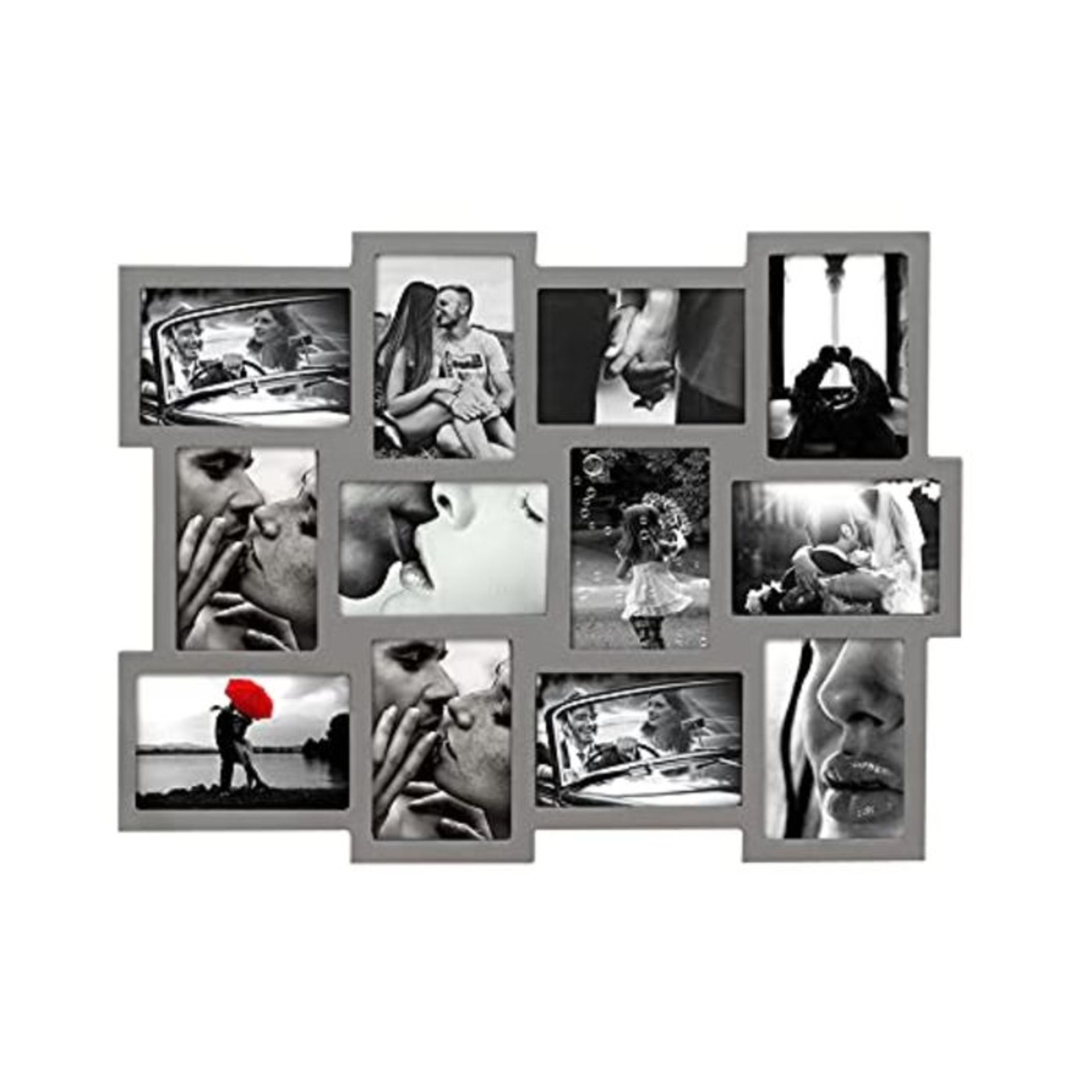 Rebecca Mobili Multiple Picture Frame Wall Hanging Photo Holder 12 Photo 10 x 15 cm Md