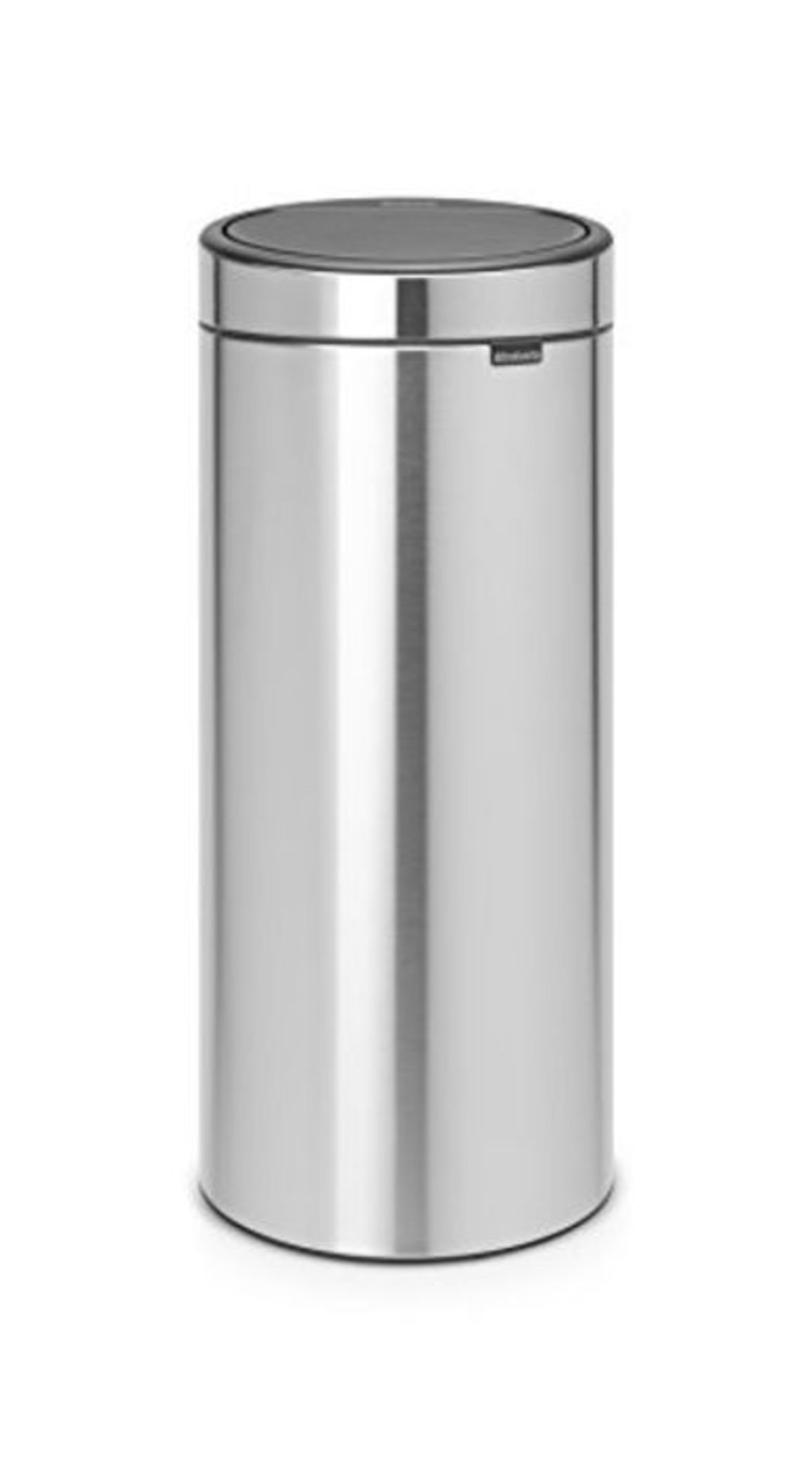 RRP £75.00 Brabantia 30 L Kitchen Touch Bin New (Matt Steel) Removable Lid, Soft-Touch Open, Easy