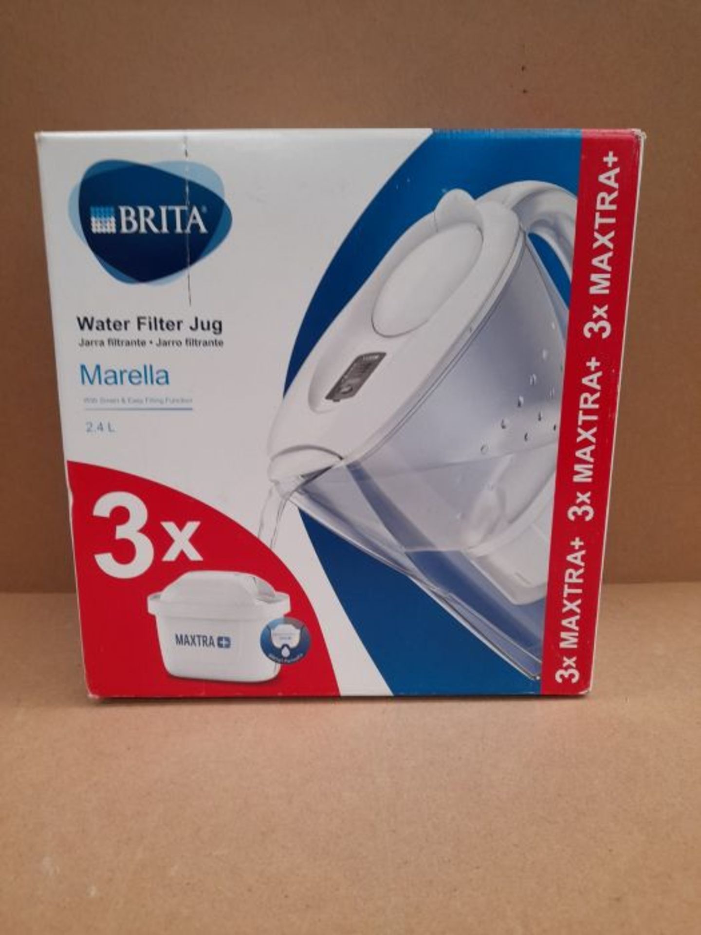 BRITA Marella fridge water filter jug for reduction of chlorine, limescale and impurit - Image 2 of 3