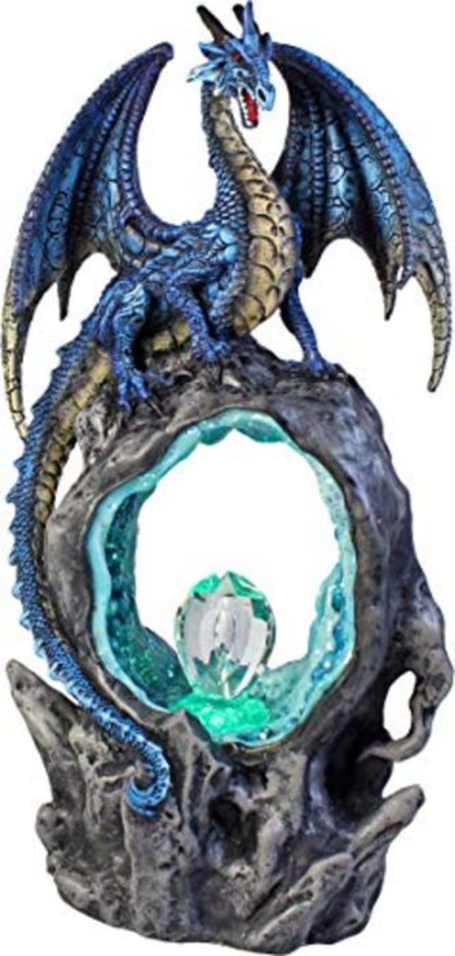 [CRACKED] Nemesis Now U2470G6 Blue Frostwing's Gateway Figurine 31cm, Polyresin
