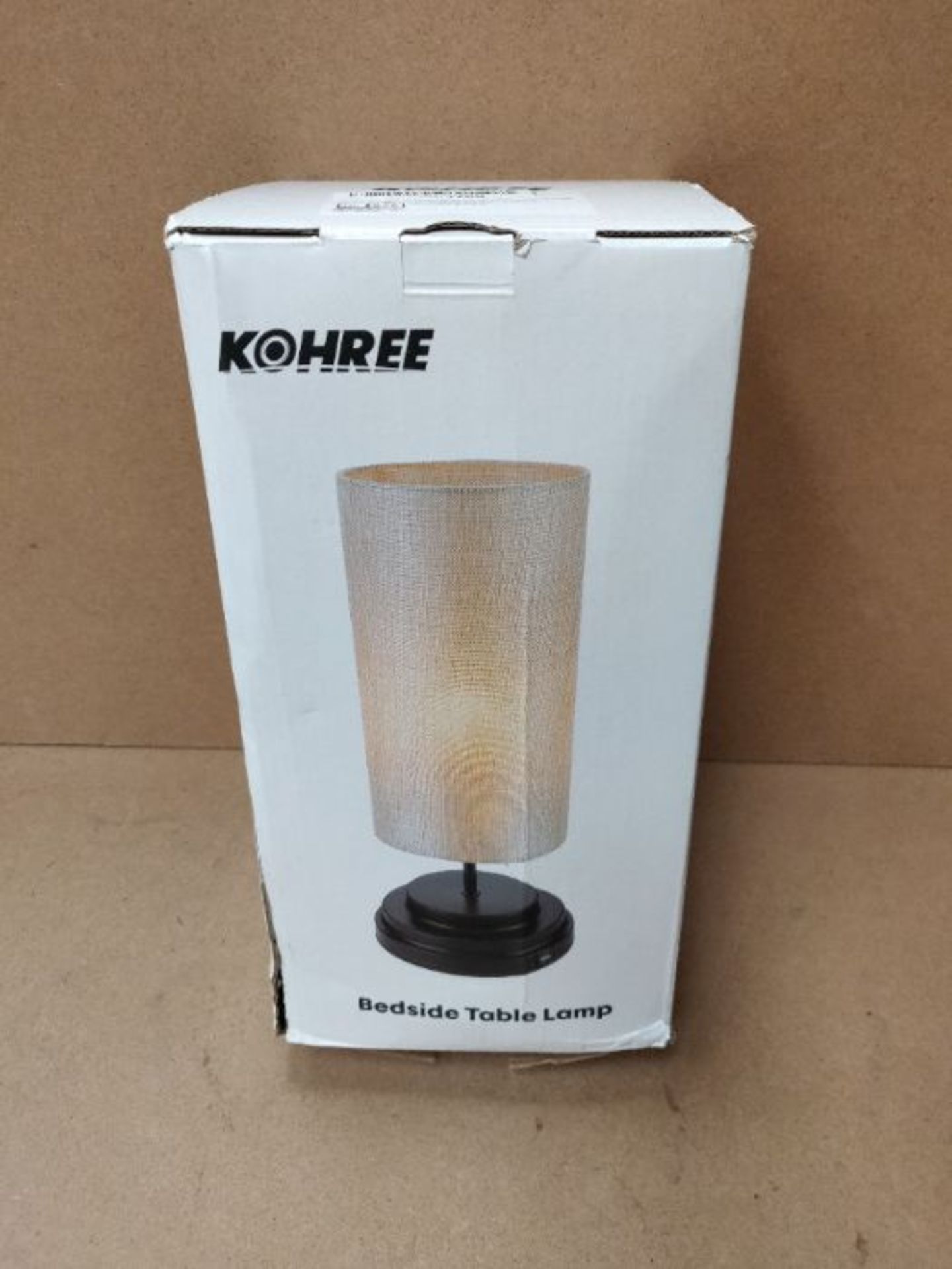 Kohree Bedside Table Lamp Dimmable Touch Control, LED Modern Bedside Lamp with USB Por - Image 2 of 3