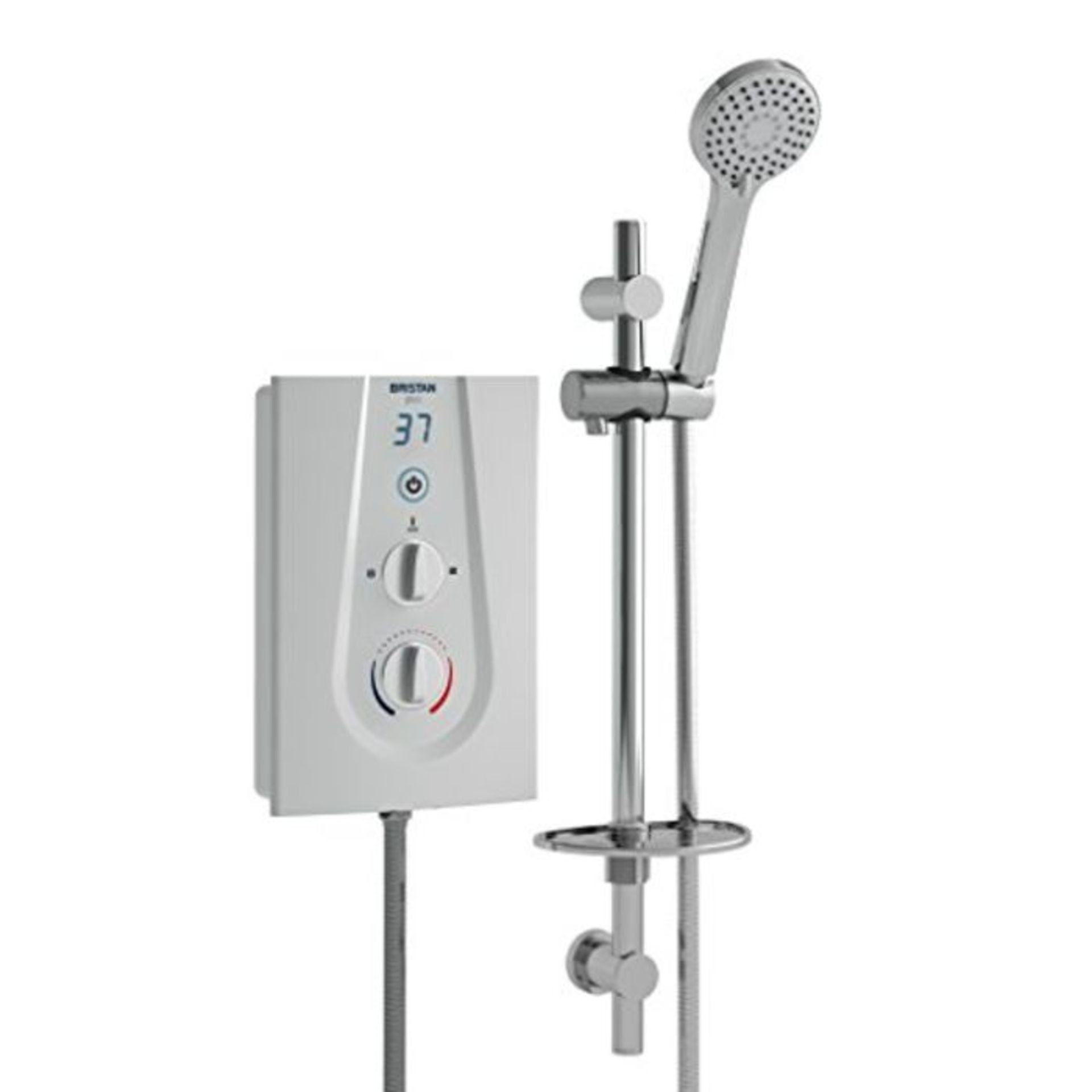 RRP £114.00 Bristan GLE385 W 8.5 kW Glee 3 Electric Shower - White