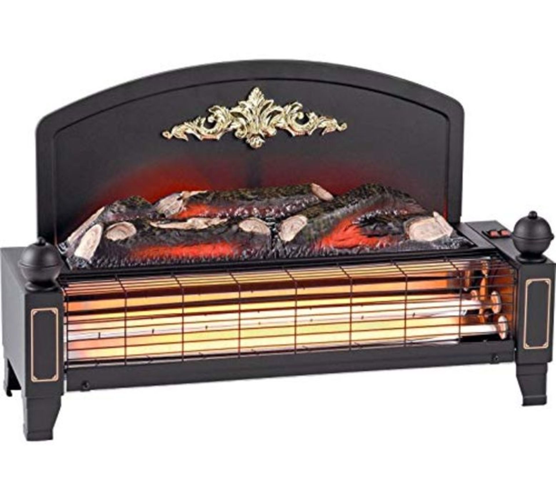 RRP £86.00 Dimplex YEO20 Yeominster Electric Fire Heater, 1200 W, 10 V, Black