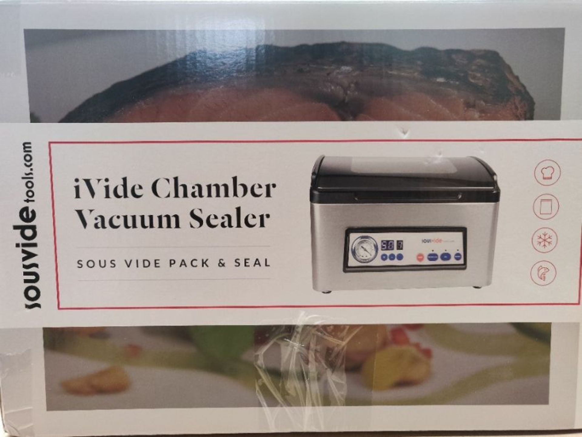 RRP £418.00 SousVideTools SVT-LITE iVide Chamber Vacuum Sealer, Silver, Large - Image 2 of 3