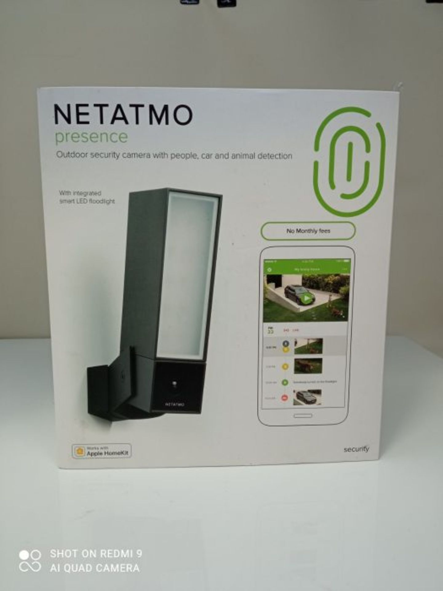 RRP £240.00 Netatmo Smart Outdoor Security Camera, Wi-Fi, Integrated Floodlight, Movement Detectio - Image 2 of 3