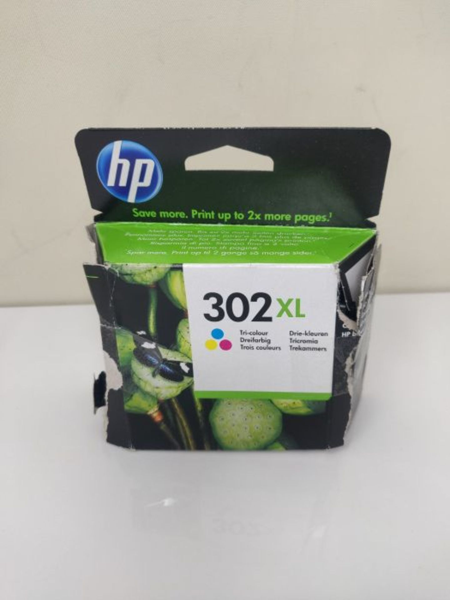 HP F6U67AE 302XL High Yield Original Ink Cartridge, Tri-color, Single Pack - Image 2 of 3