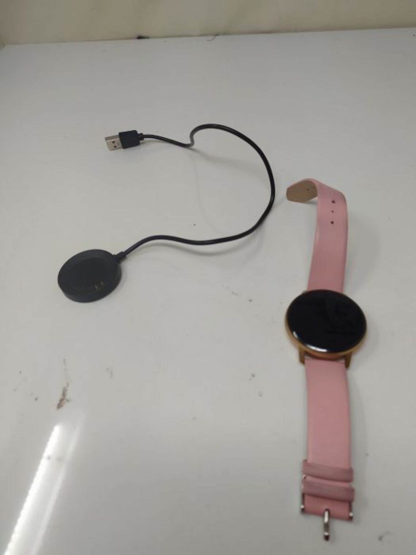 Bluetooth Smartwatch for Women,IP68 Waterproof with 1.3 Inch Full Touch Screen, Heart - Image 2 of 2