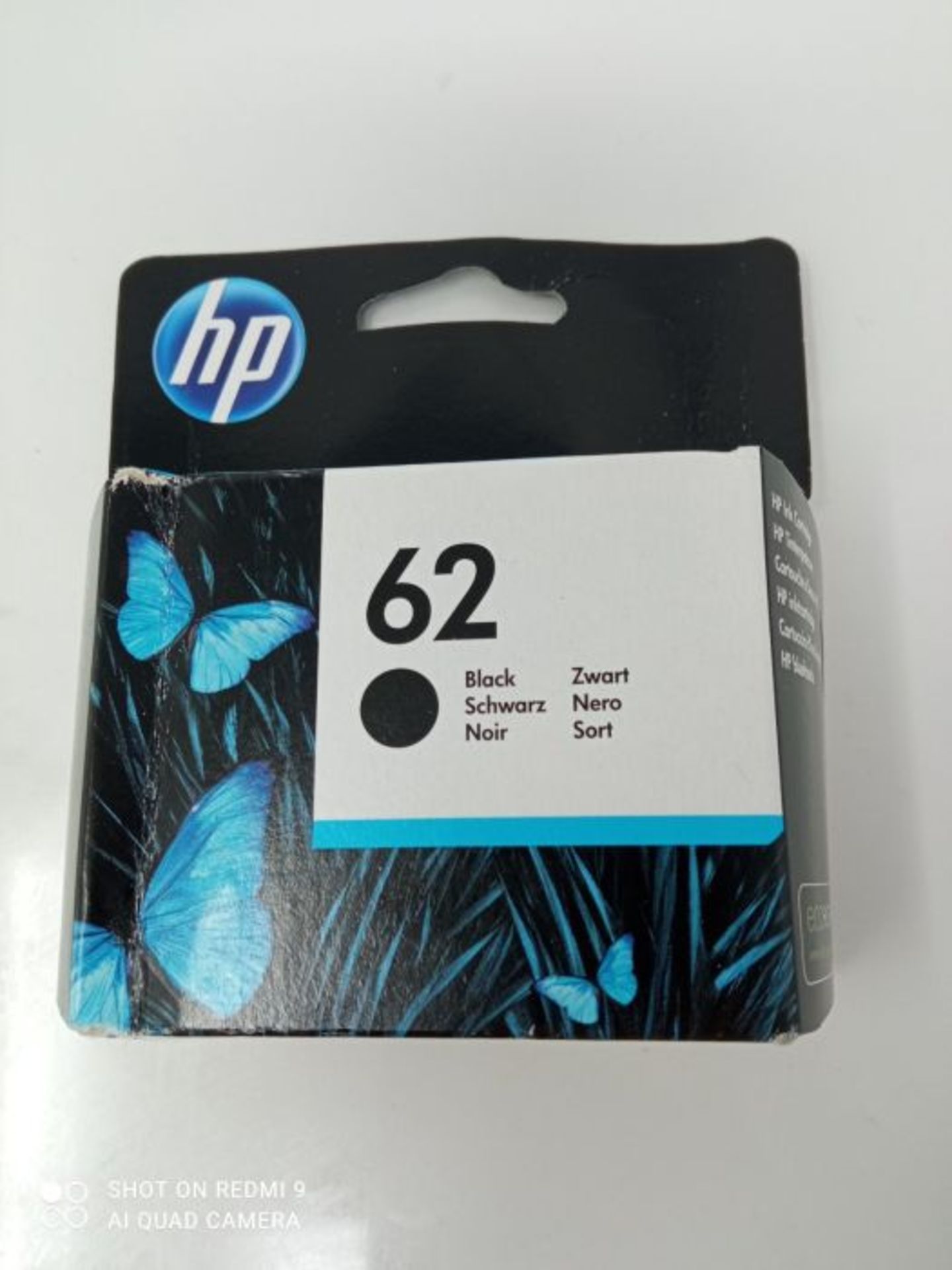 HP C2P04AE 62 Original Ink Cartridge, Black, Single Pack - Image 2 of 3