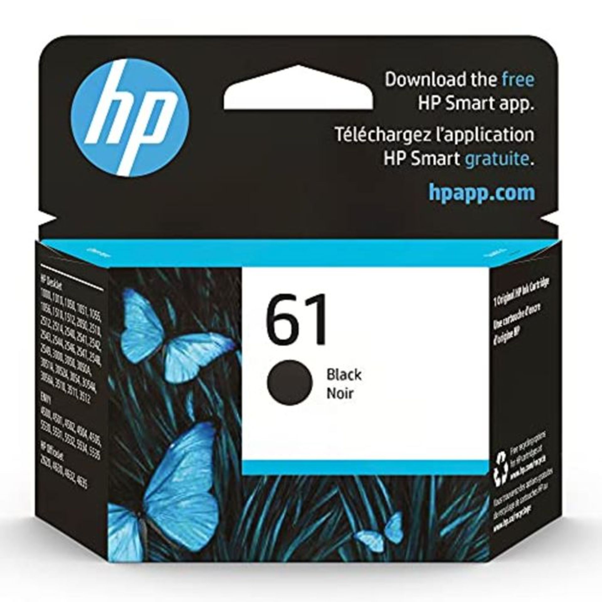 HP 61 Black Ink Cartridge (CH561WN#140)